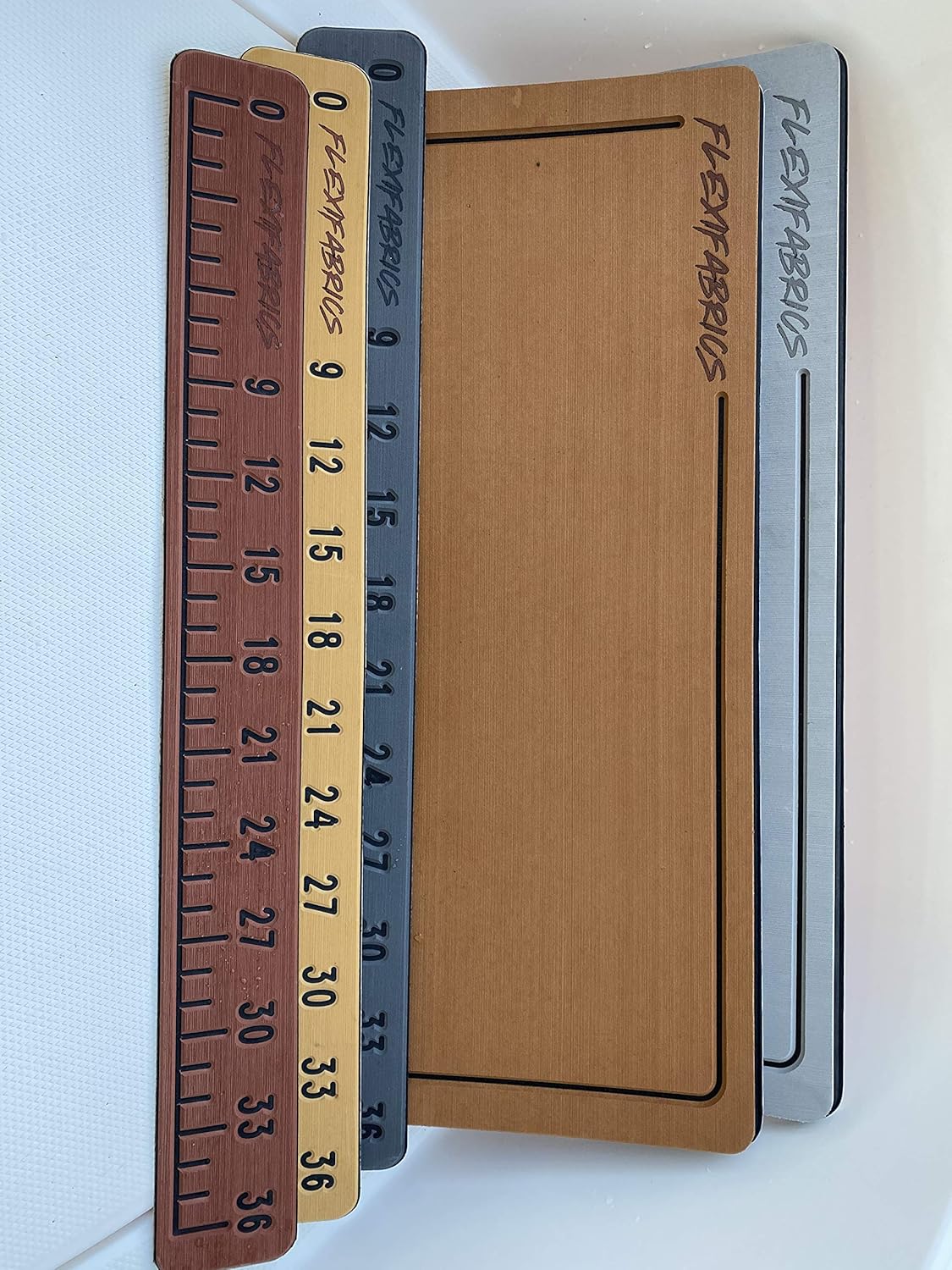 Flexifabrics Marine Foam Fish Ruler | 3M Adhesive Backing | A Great Add-on for Fishing Boats, Kayaks & Coolers | Fishing Measurement Tool