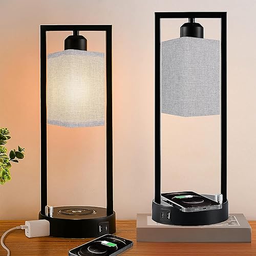 Miniatura 5 de Juego de 2 pantallas cuadradas de lino de 6.3 pulgadas de largo x 6.3 pulgadas de ancho x 9.84 pulgadas de alto, pantallas de tela de repuesto de