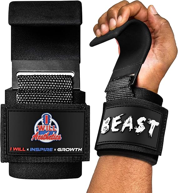 Weight Lifting Hooks Ideal Workout Straps & Deadlifting Hooks