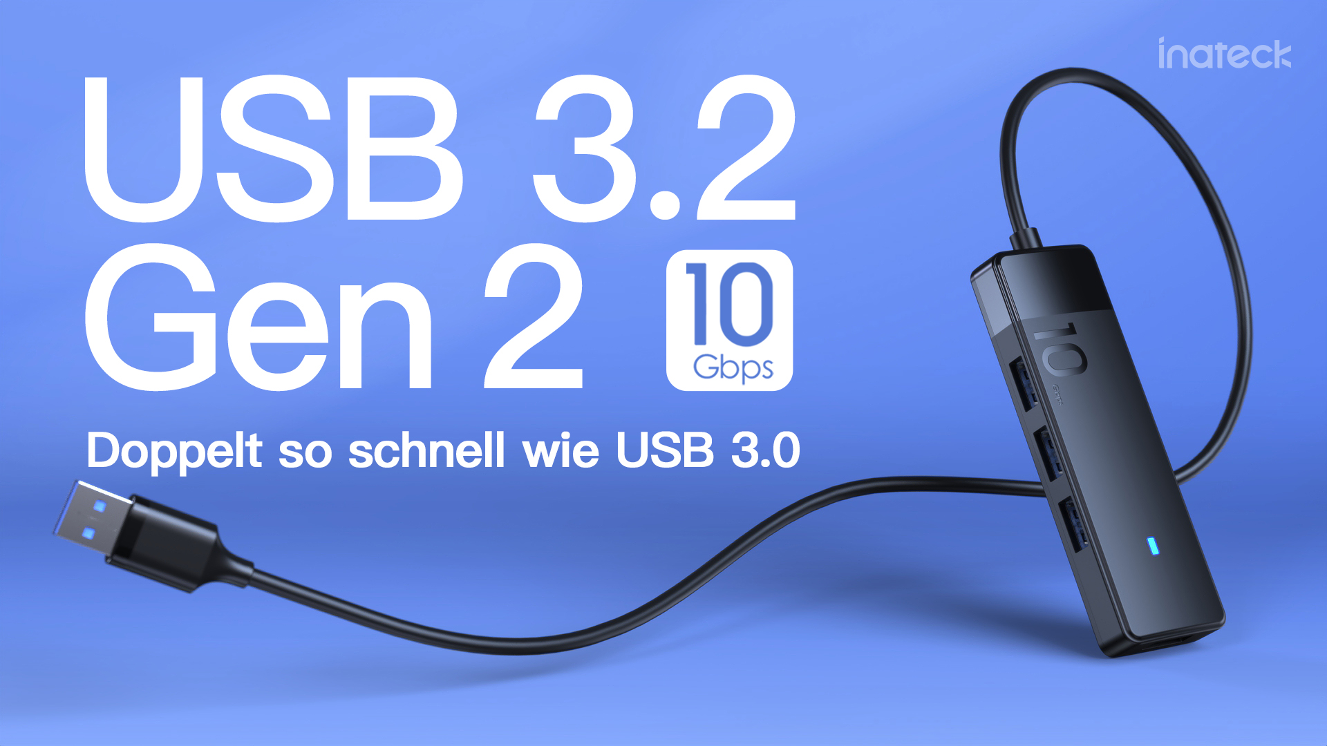 TRENDnet USB 3.0 Hub Mit 4 Ports – Erweitere Deinen USB-C Anschluss, Plug & Play