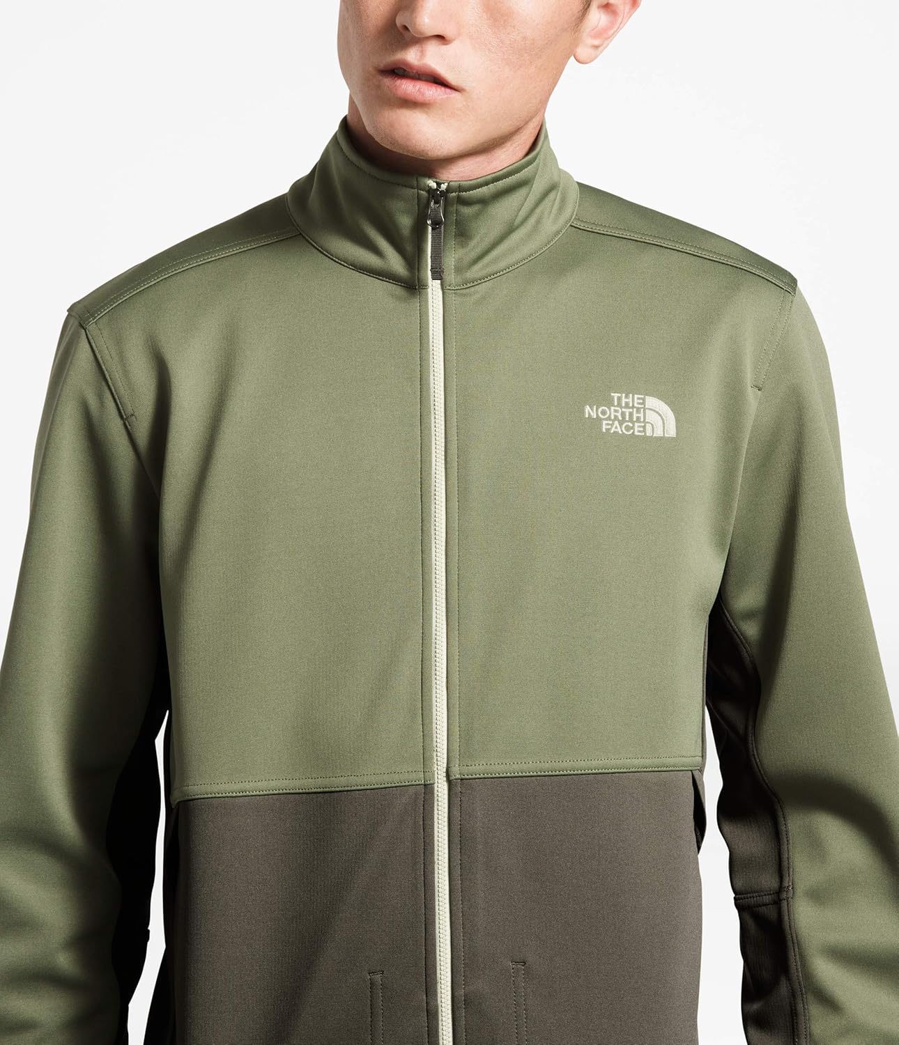 THE NORTH FACE Men's Apex Canyonwall Jacket, Four Leaf Clover/New Taupe Green, Large
