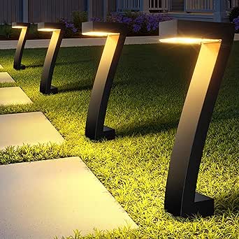 WdtPro Solar Lights Outdoor Pathway Lights, 6 Pack Upgraded Bright LED Outdoor Solar Light for Outside, IP65 Waterproof Solar Garden Light for Yard, Driveway, Walkway, Landscape, Patio Decor