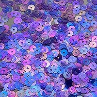 Vista 1 de Lentejuelas planas de 0.236 in amatista púrpura cristal arco iris iris hecho en Estados Unidos
