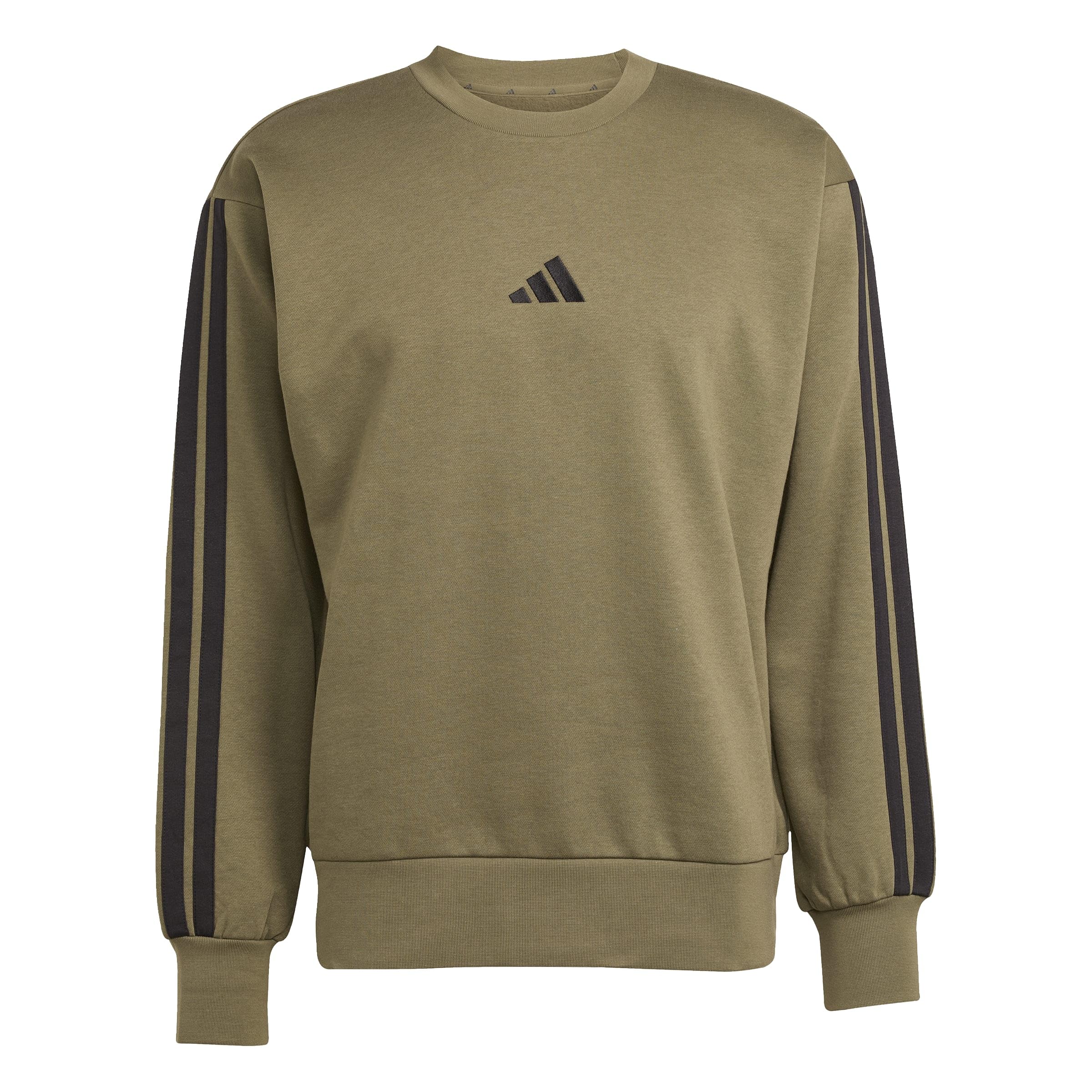 Adidas Sportswear Men'S Essentials Three Stripes Fleece Sweatshirt - Green