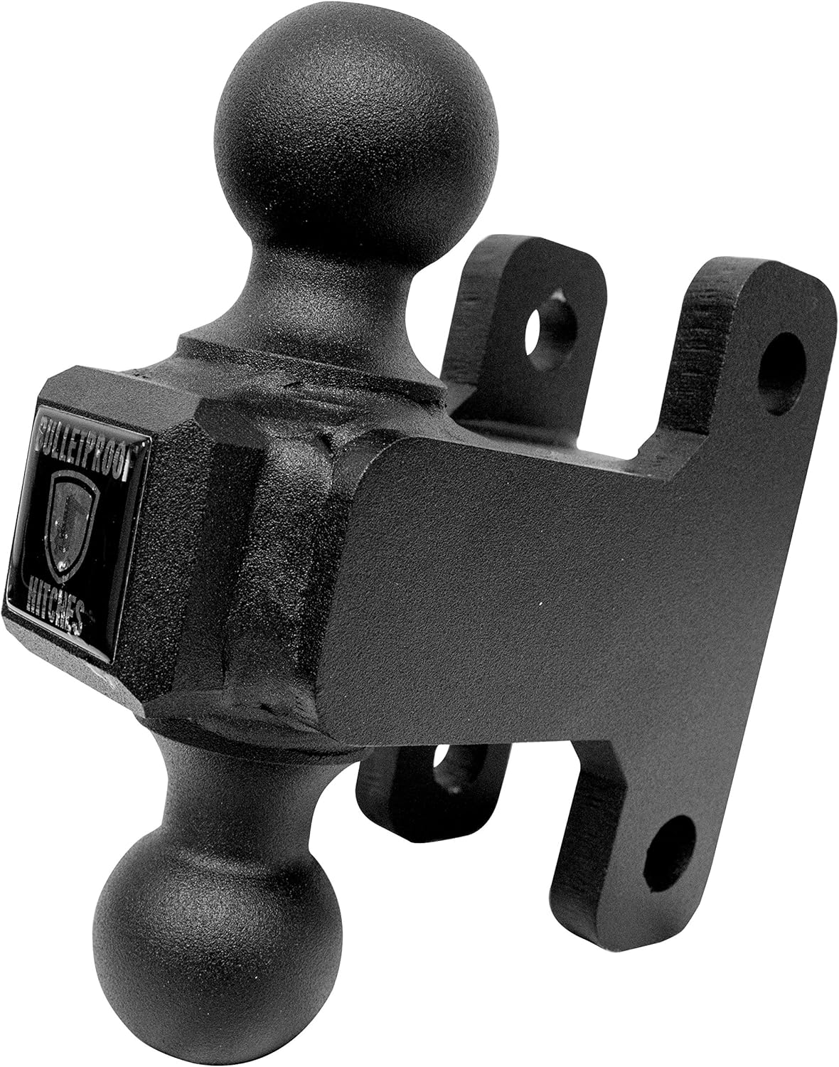 🛒 Crazy Deals BulletProof Hitches Trailer Hitch 1-7/8 + 2-5/16 Adjustable Dual Ball (Solid Steel, Black Textured Powder Coat)