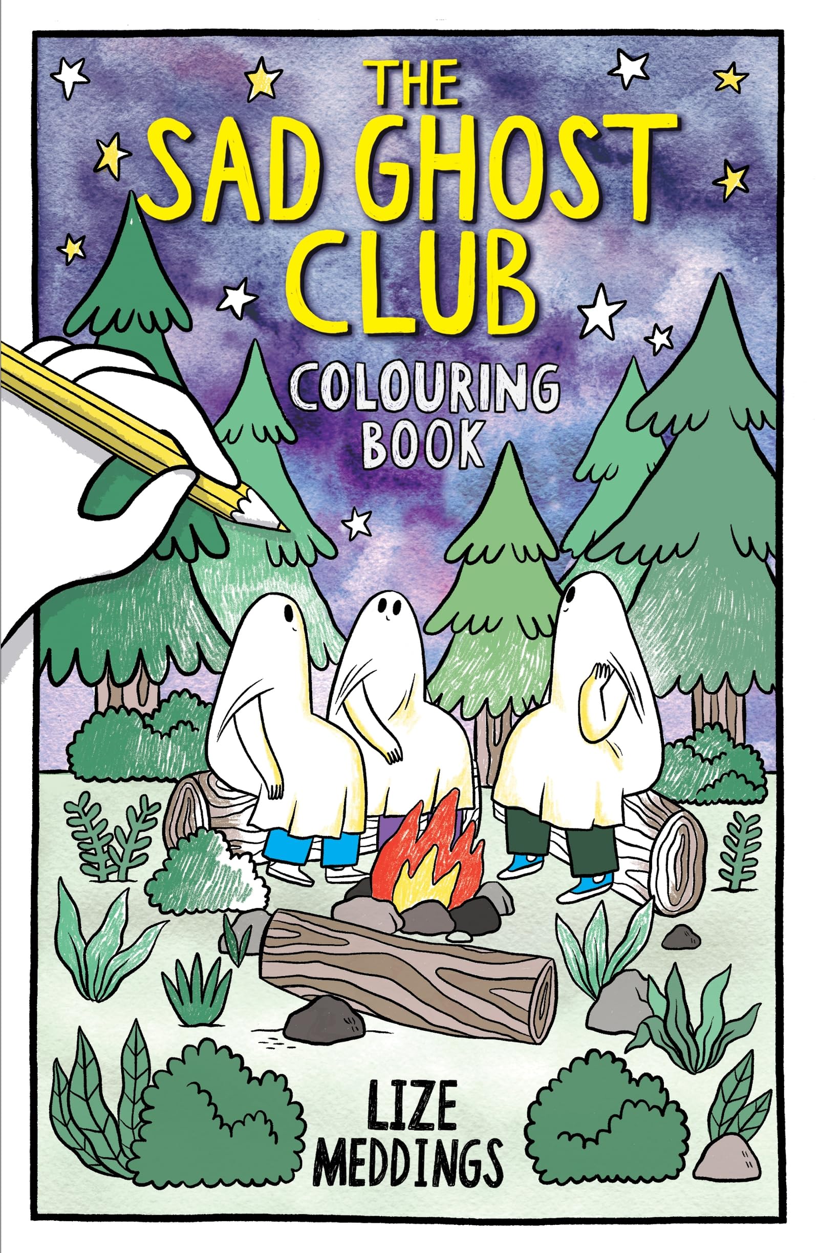 The Sad Ghost Club Colouring Book: A comfy cosy colouring book for all ages
