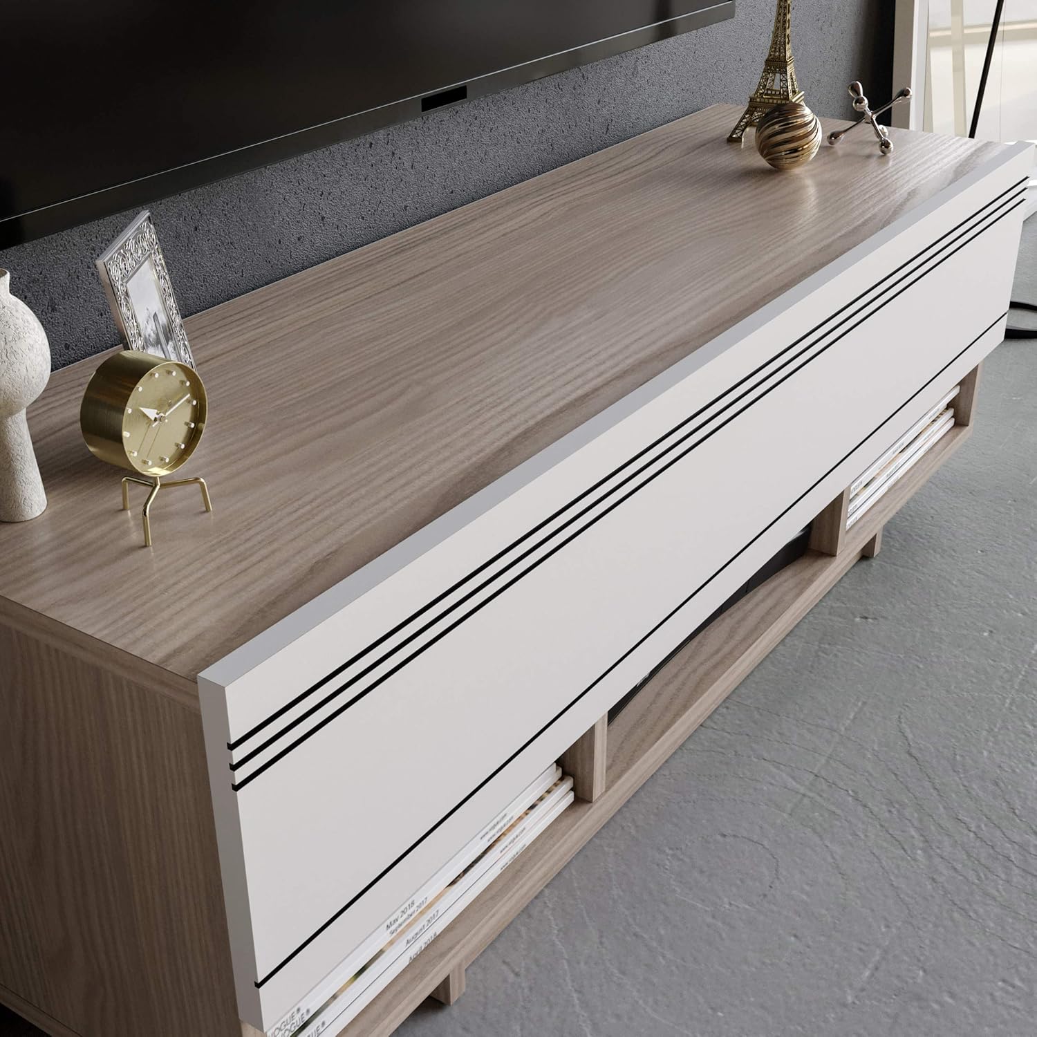 Decorotika-Celestia Tv Stand up to 52" Tv's (Cordoba & White)