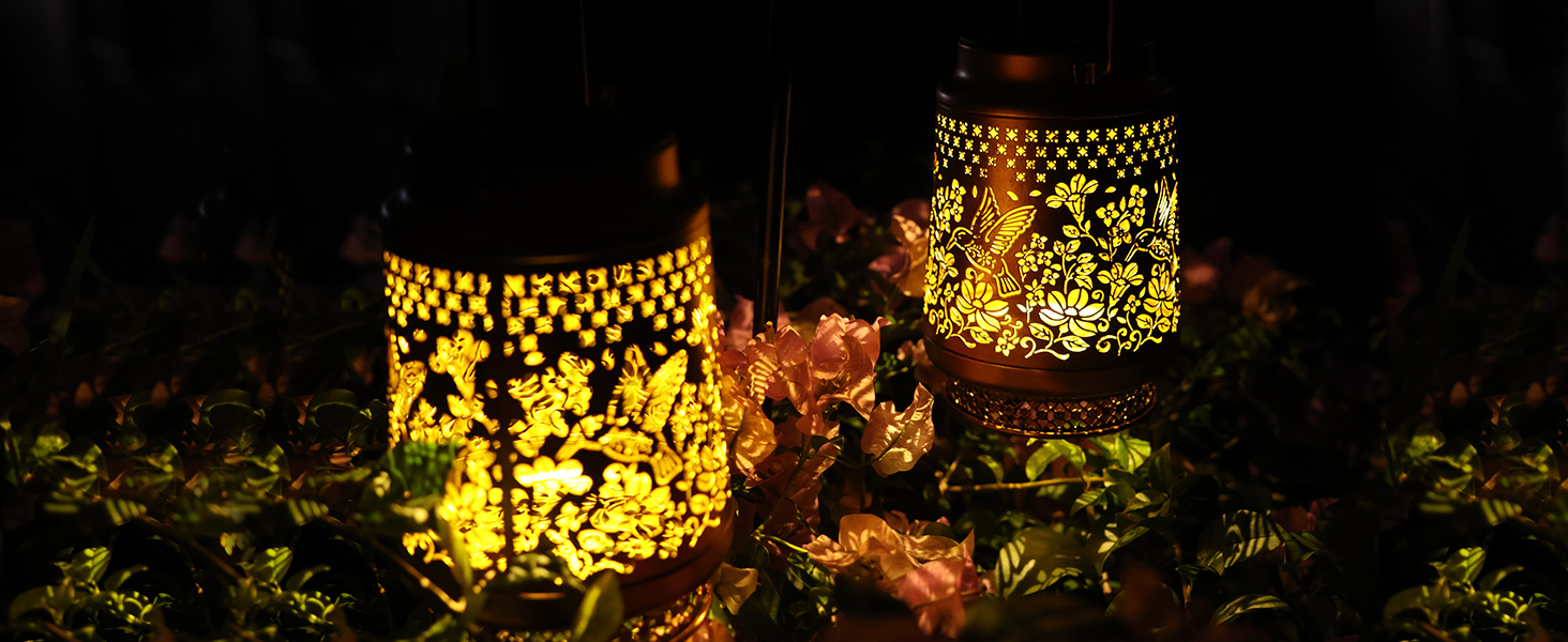 Butterfly Gifts for Women Butterfly Solar Lantern Mothers Day Gifts Birthday Gifts for Women Mom Grandma Sister Friend Garden Decor Metal Solar Lights Outside Decorative for Yard Patio Pathway Porch