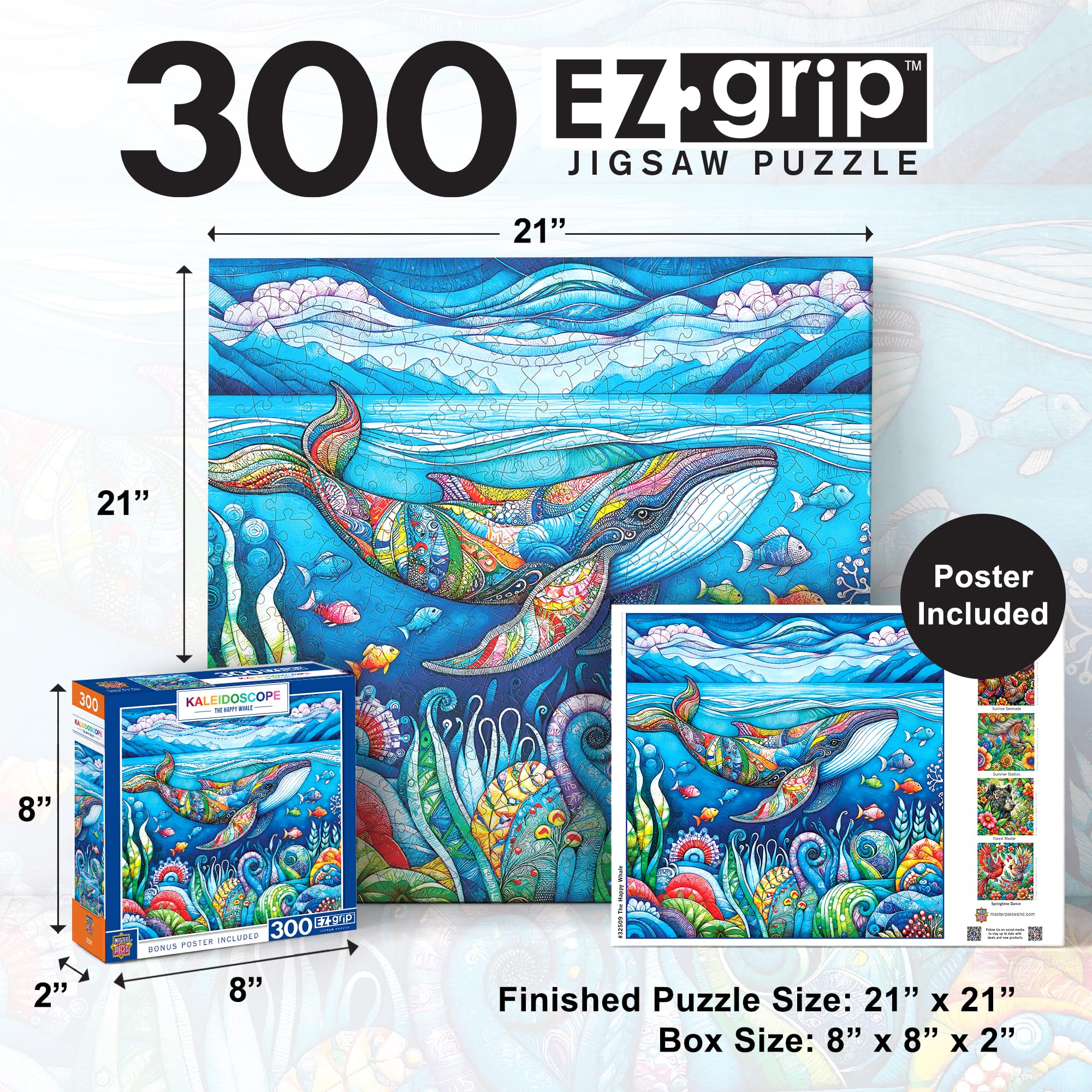 Amazon.com: MasterPieces 300 Piece EZ Grip Jigsaw Puzzle for