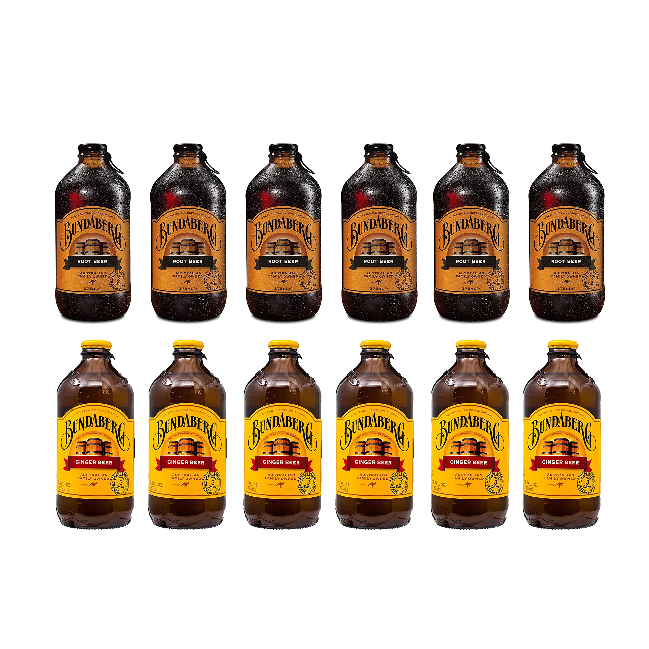 Bundaberg Root Beer & Ginger Beer Lot de 12