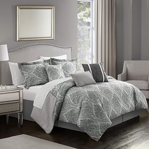 Miniatura 2 de Phantogram - Juego de edredón de 11 piezas, color gris