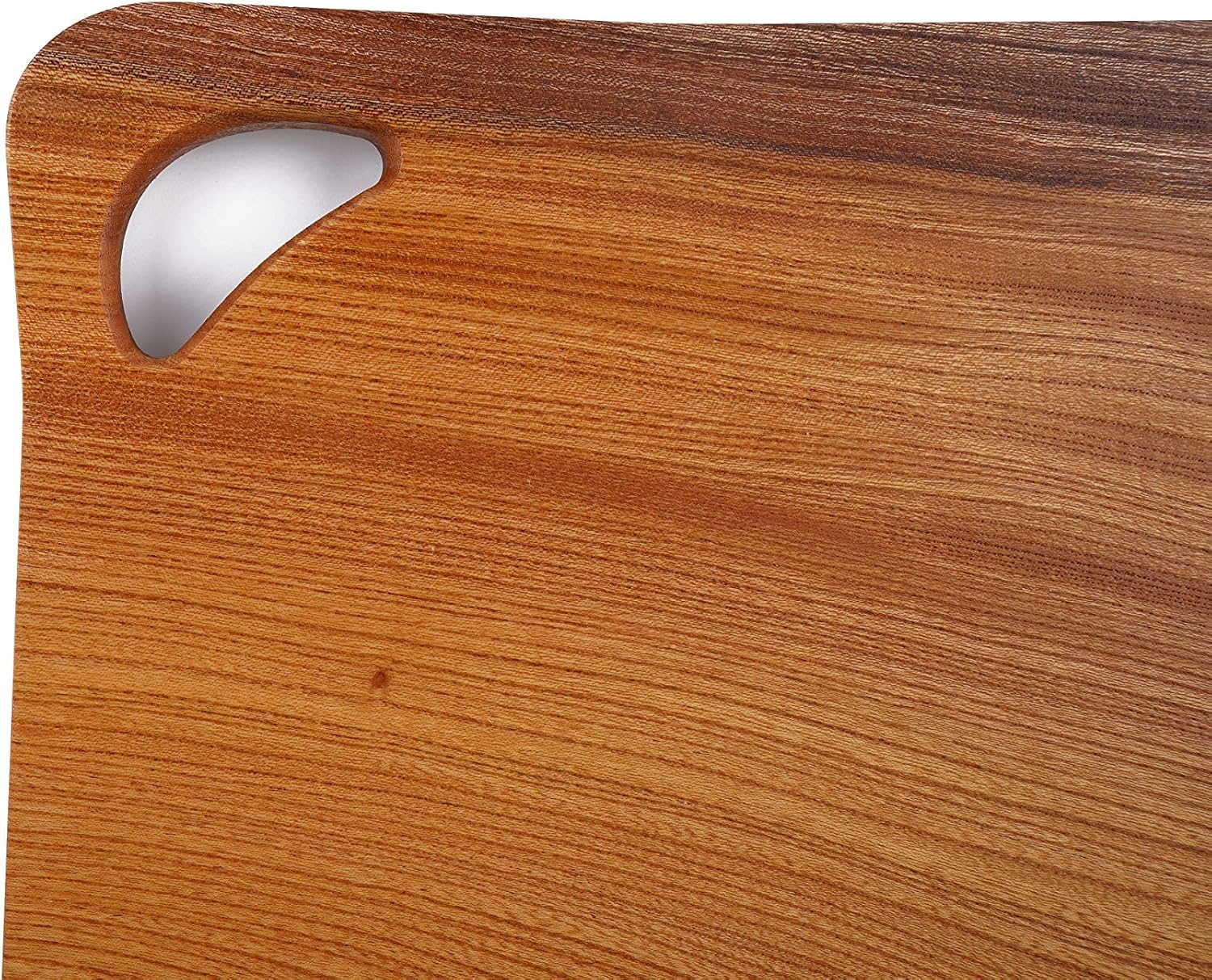 BOUMBI Zelkova Wood Reversible Slim Cutting Board (17.32x9.84x0.62 Inches) Large image 3