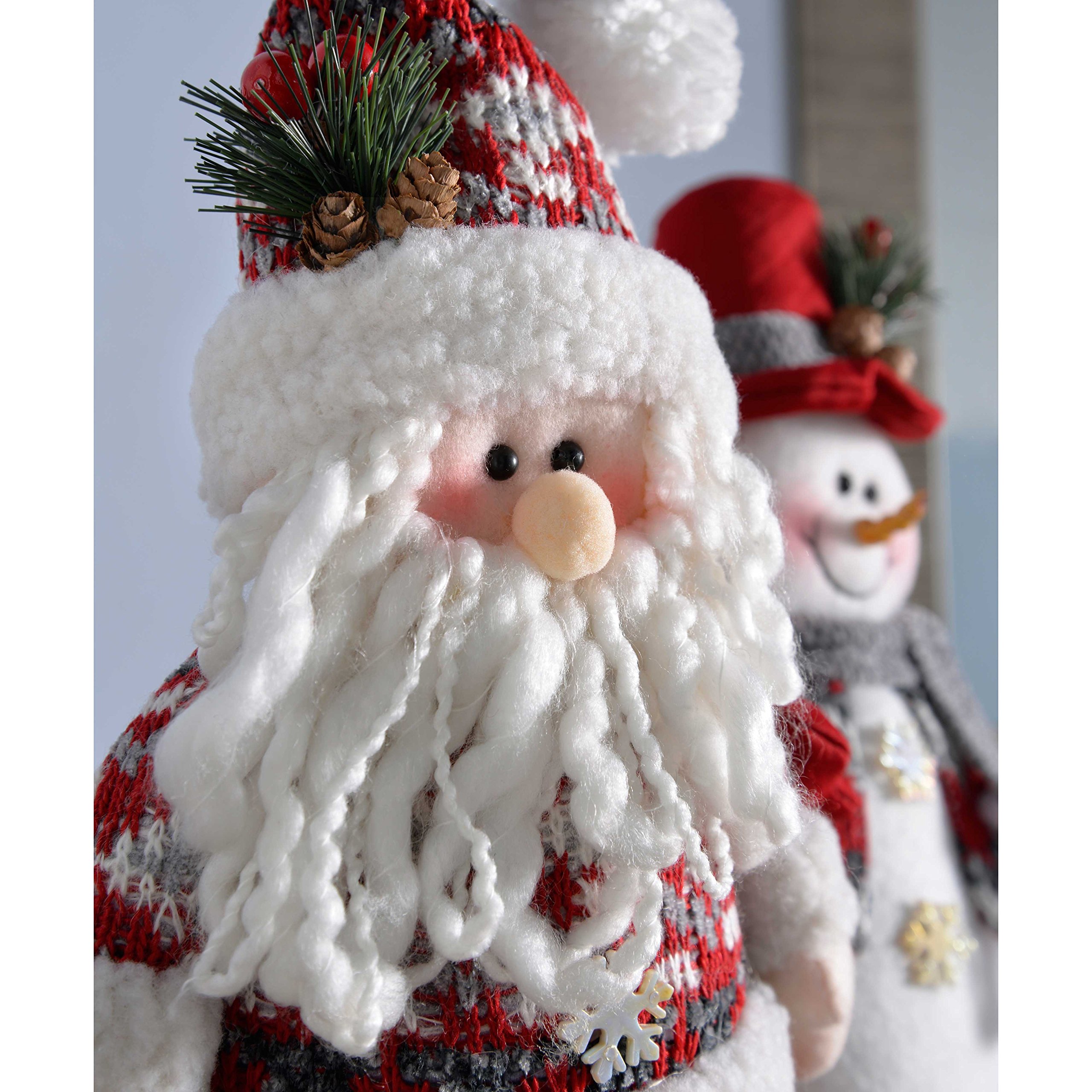 Personnages, Design Père Noël Bordeaux avec sceptre 60cm Personnages, Design Père Noël Bordeaux avec sceptre 60cm