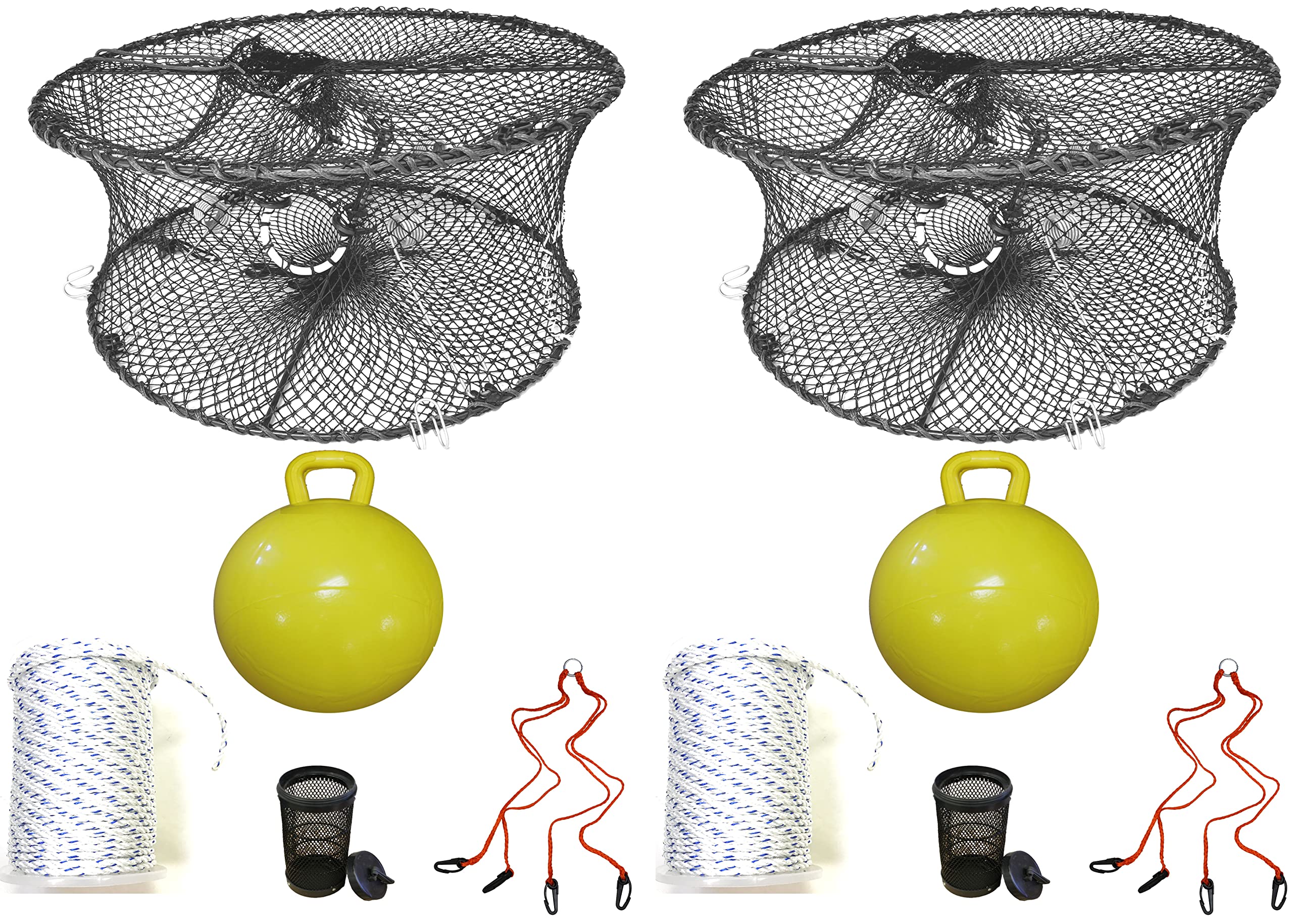 2-Pack of KUFA Sports Foldable Prawn Trap (Stretched Mesh Size:1-3/4