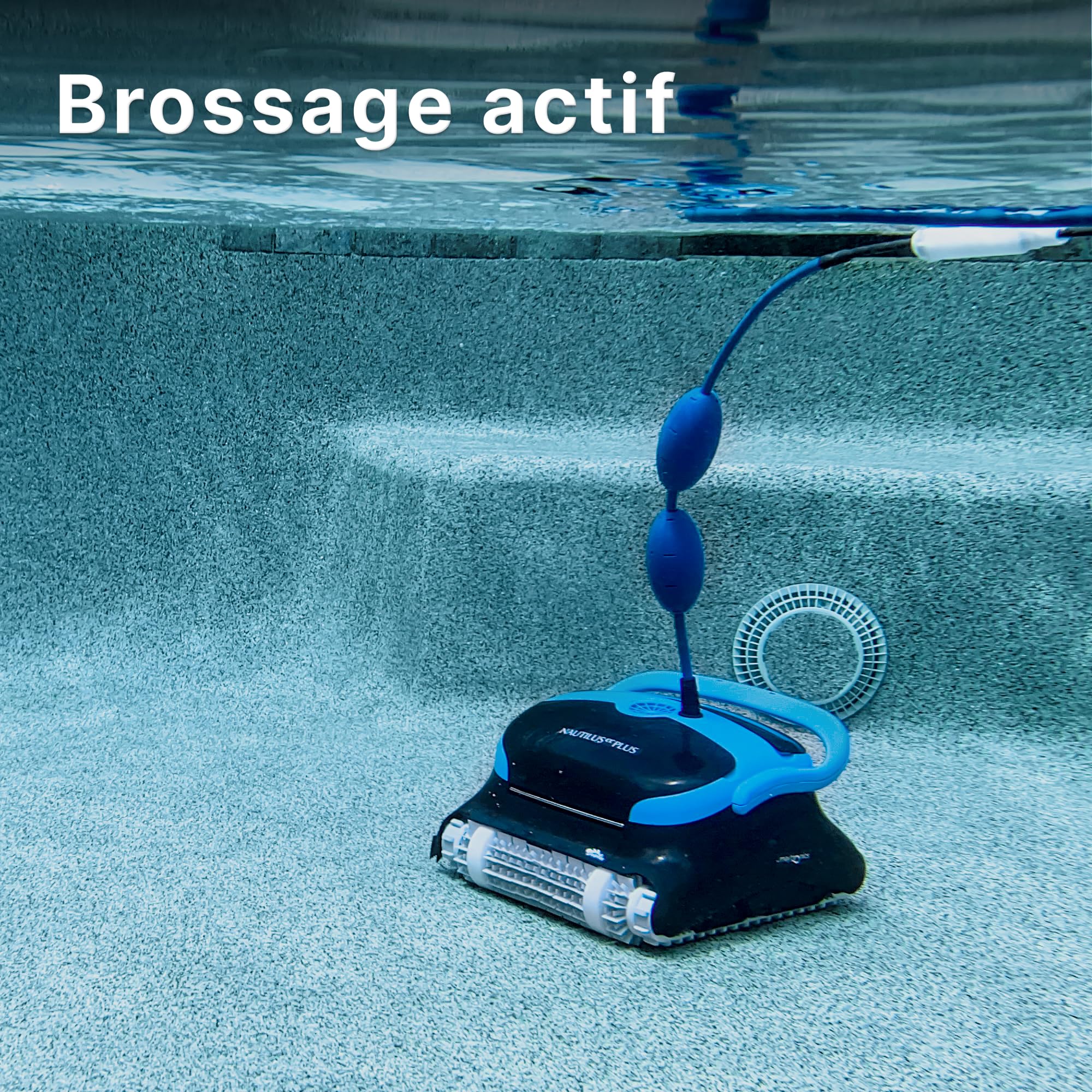 Dolphin Nautilus CC Plus Robot Piscine Fond et Parois, Piscine avec Planification Intelligente, avec Programmateur, Double Filtration, Idéal pour Les Piscines Hors Sol 12m