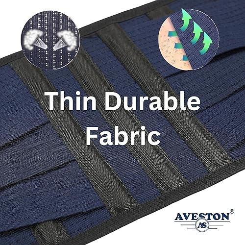 Miniatura 6 de AVESTON Cinturón de riñón para espalda para montar en motocicleta, motocross, para hombres/mujeres, tamaño XL, se adapta a circunferencias de 41 a