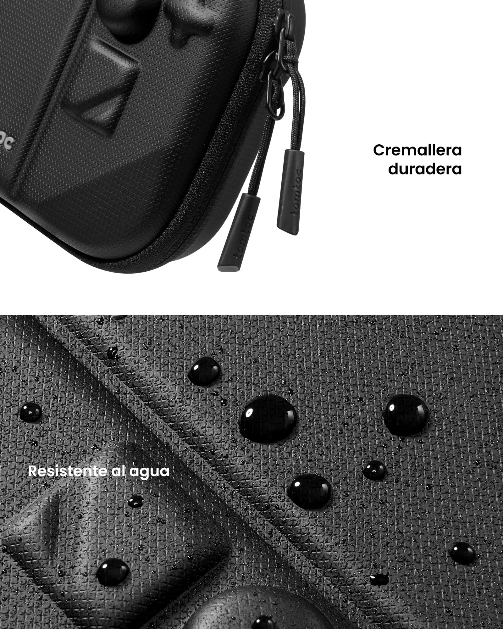 tomtoc Funda de Transporte Steam Deck/Steam Deck OLED, Estuche rígida de Filz de protección Total para Transportar la Consola Steam Deck y Sus Accesorios, Bolsa de Viaje a Prueba Golpes, como Regalos