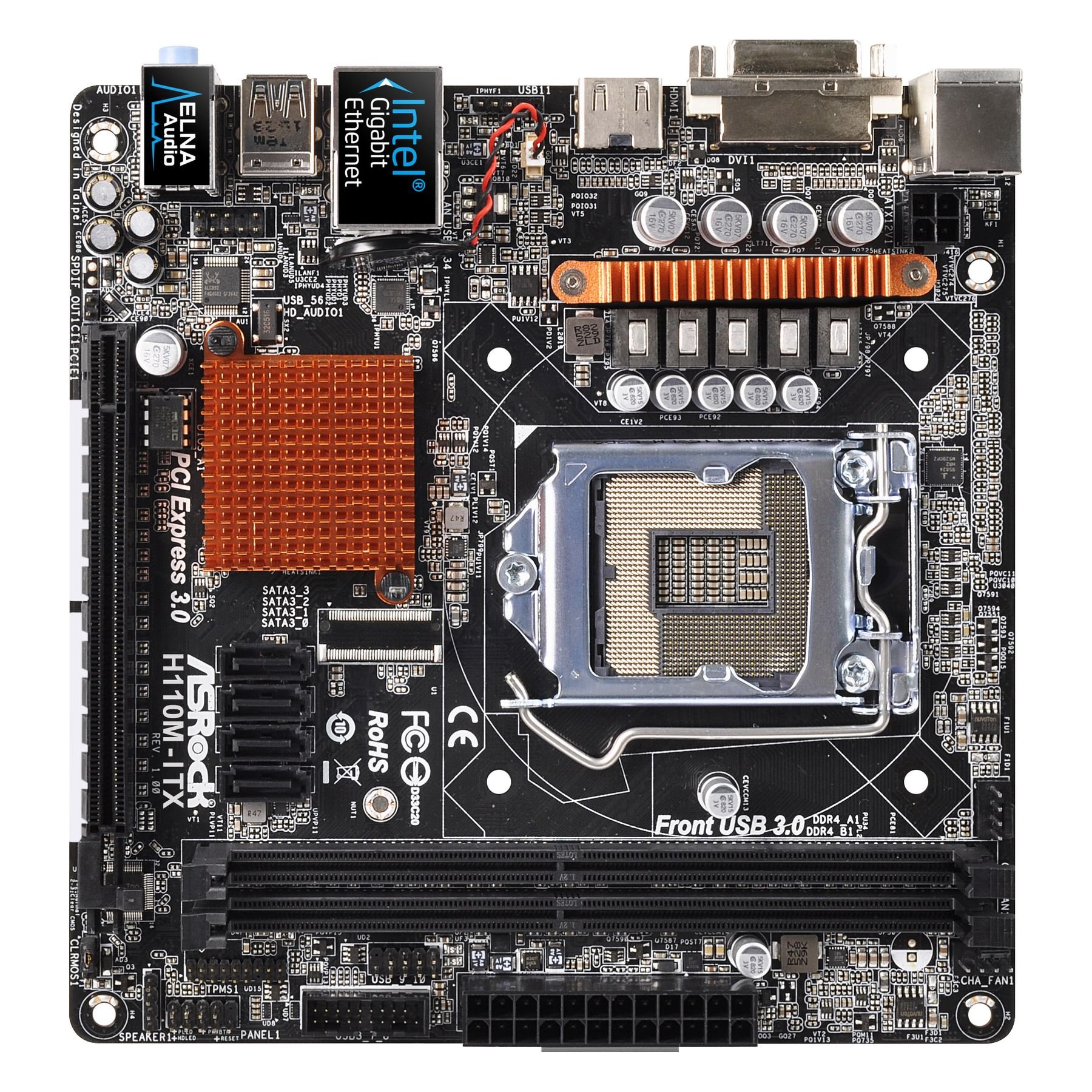 Amazon | ASRock H110M-ITX Mini-ITXマザーボード MB3519 H110M-ITX  