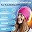 IceBeanie Migraine Relief Cap, As Seen on Shark Tank, Soft & Stretchy Gel Tension Headache Relief Cap, Extended Cooling Hangover Ice Hat, Odorless Head Wrap Ice Pack Wrap, Headache Migraine Mask