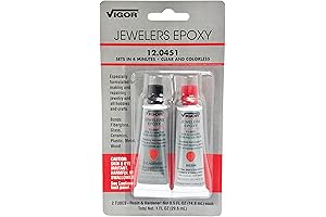 Vigor Jeweler's Epoxy 2 Step 12.0451 - Fast Setup, Clear and Colorless...