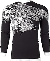 Vista 4 de Xtreme Couture by Affliction - Camisa térmica para hombre, color negro envejecido