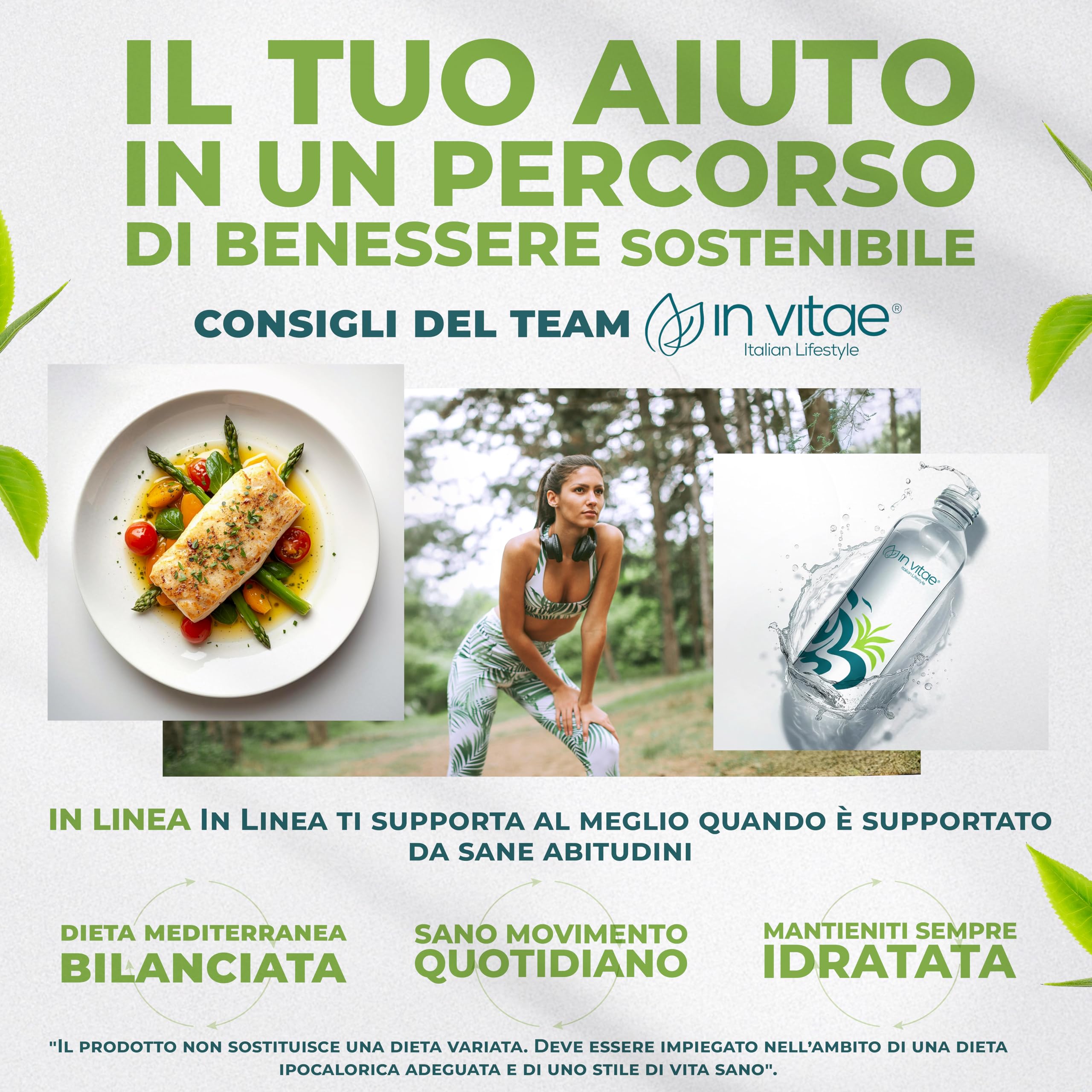 IN VITAE Drenante Forte - Integratore con Aloe, Tarassaco, Betulla, Carciofo e Sambuco - Supporto al Drenaggio dei Liquidi Corporei e Funzioni Depurative - 20 Stick Gel - Made in Italy