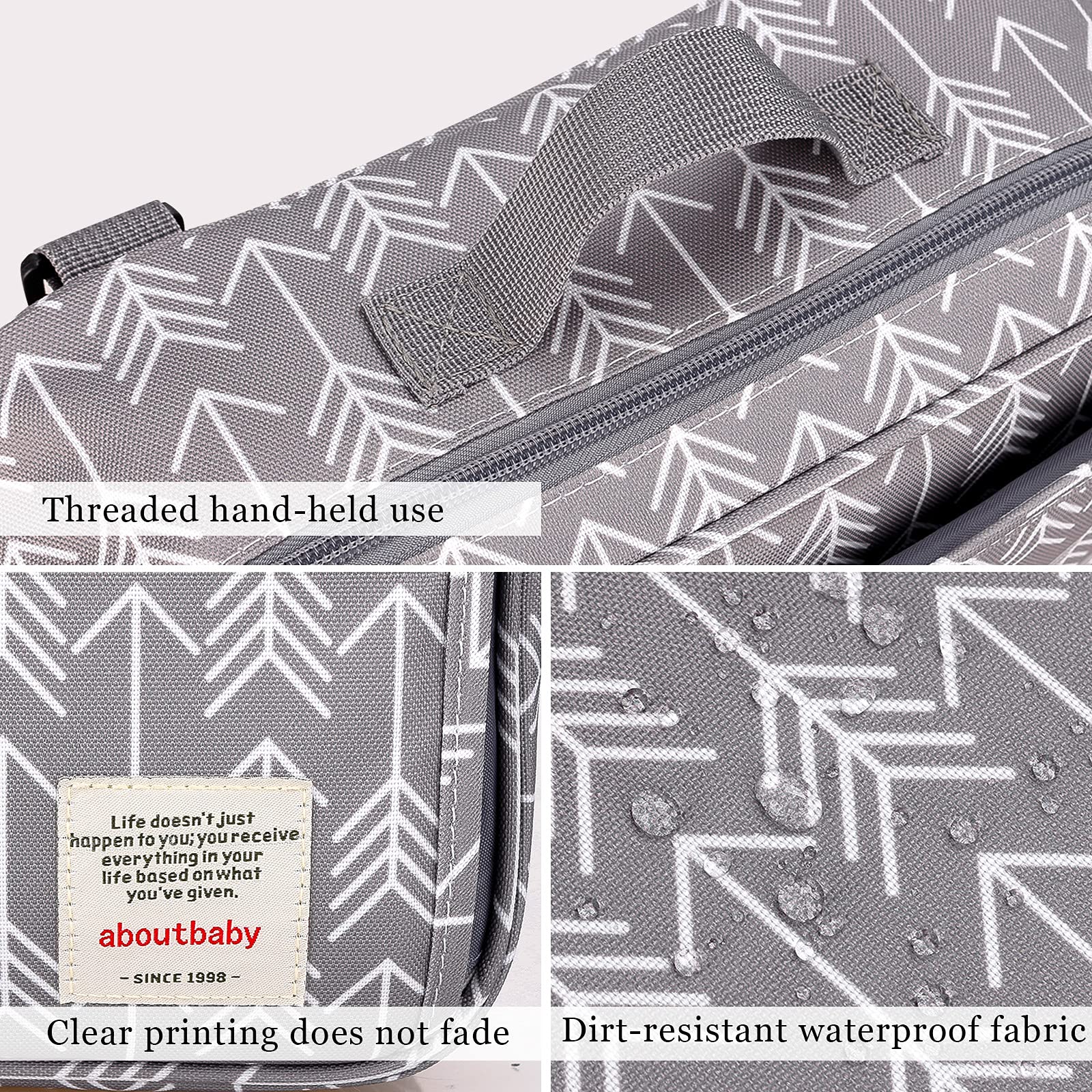 Borsa Organizer Per Passeggino SONARIN | Con Portabicchieri E Ganci | Universale Rosa - Foto 4