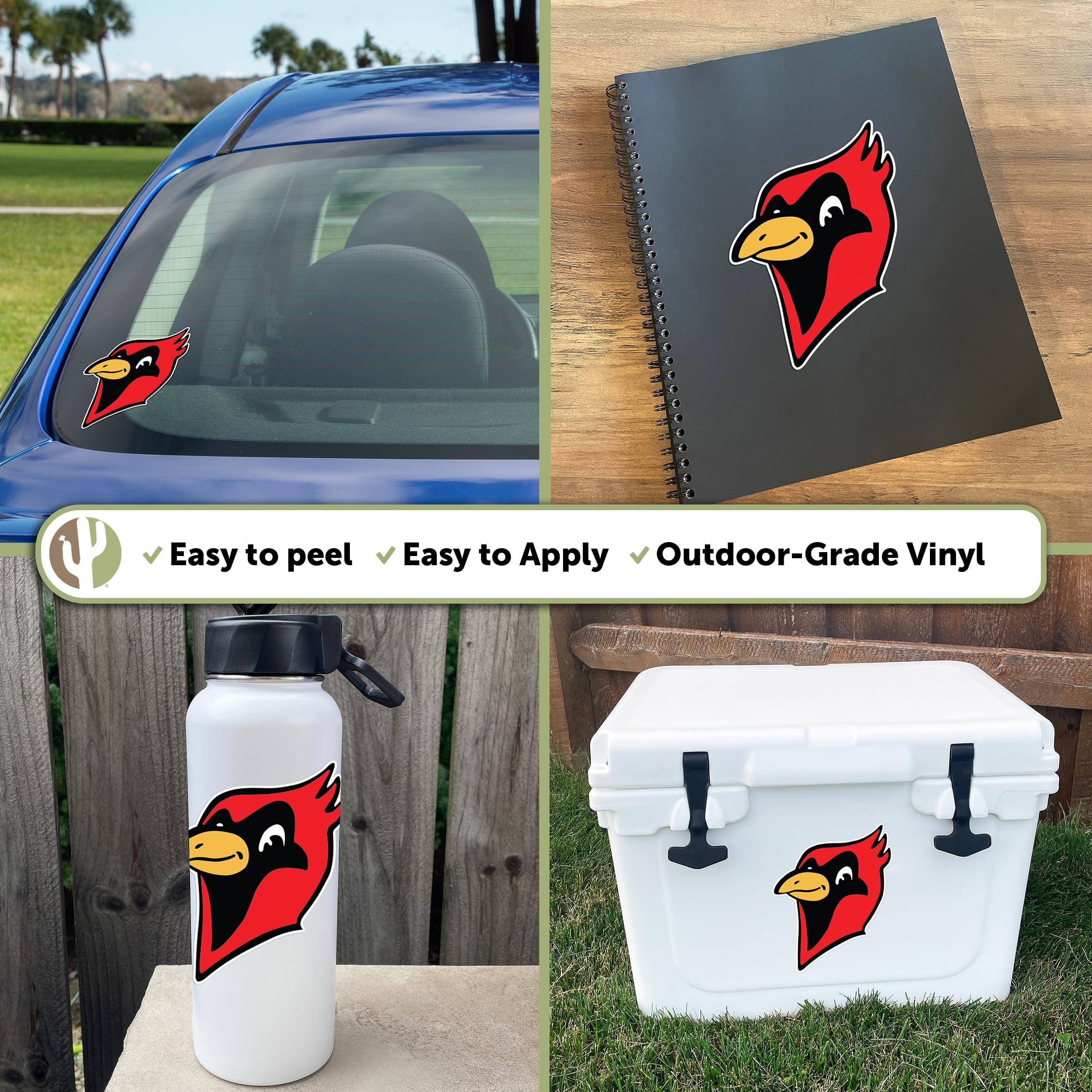 Otterbein University NCAA Vinyl Sticker Sheet - Officially Licensed Decals For Laptop, Car, Water Bottle - View #8