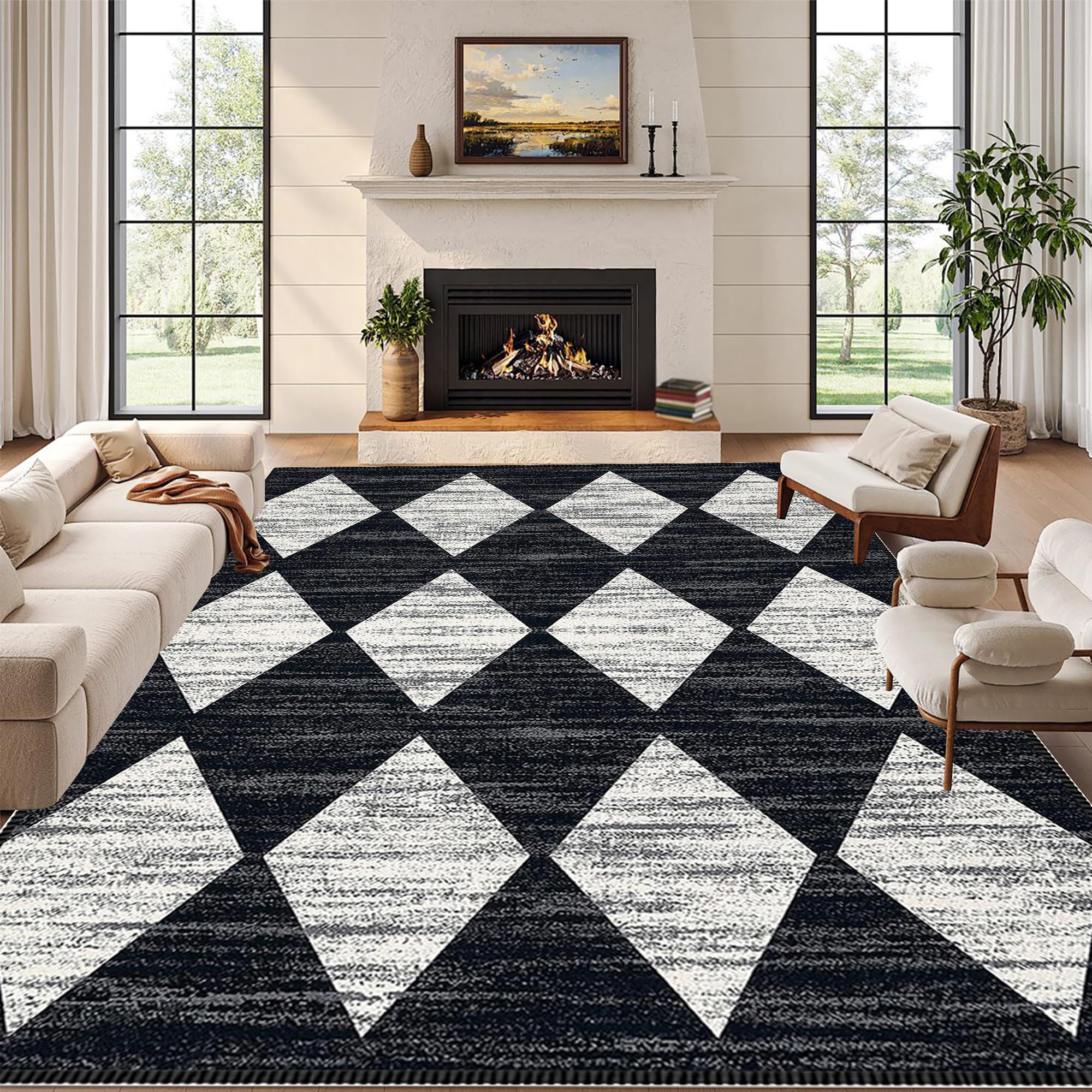 Tapis de salon 200x280 moquette lavable pour chambre et maison
