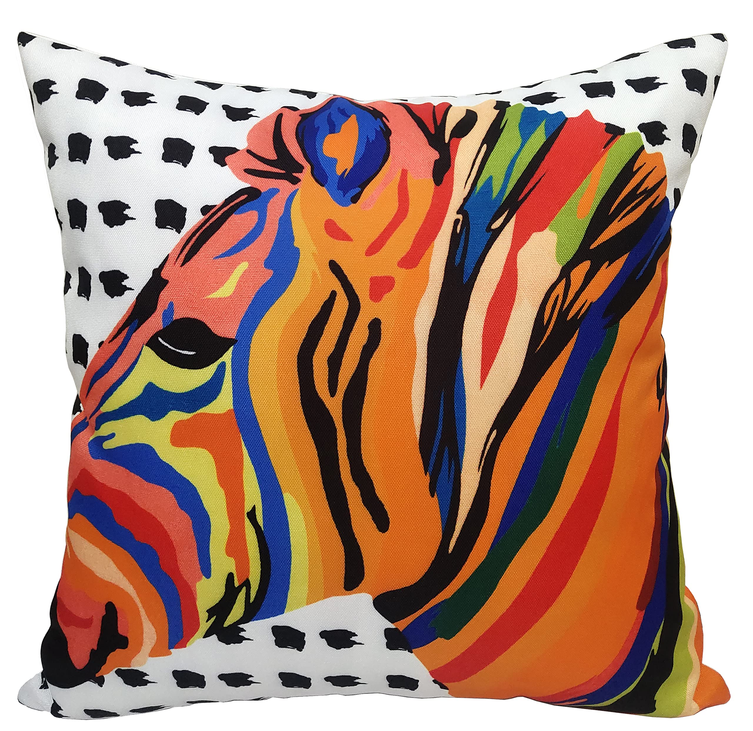 Olivia Rocco Waterproof Cushion Covers 43 x 43 cm Reversible Breathable Decorative Cover for Indoor & Outdoor Use Patio Garden Sofa Bed Chair, Kampala Orange โ image 1