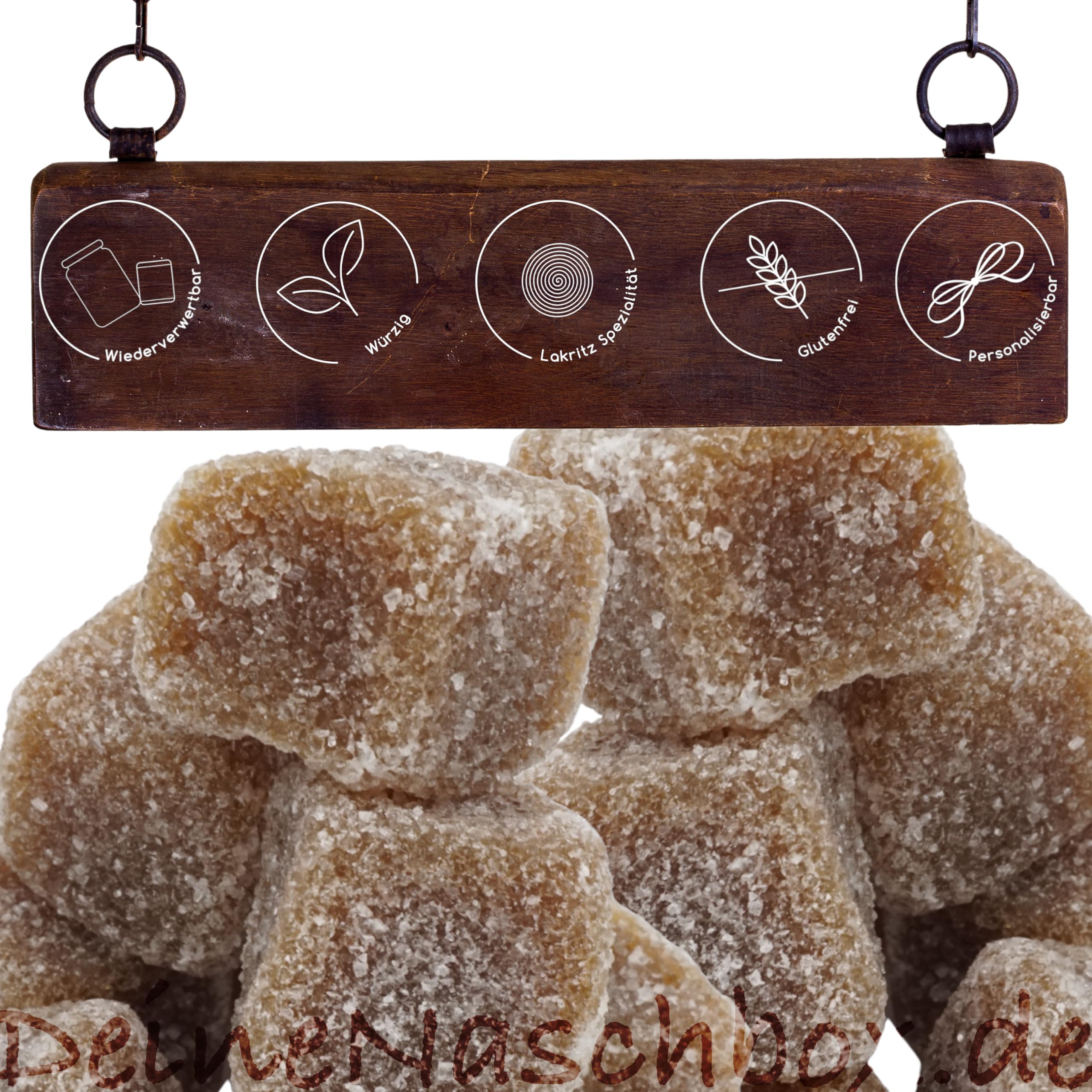 Deine Naschbox | Lakritz Griotten | 3kg Mega Pot | XXL Großpackung für Party, Candybar & als Geschenk | Softlakritz | Zucker & Salmiaksalz Mantel