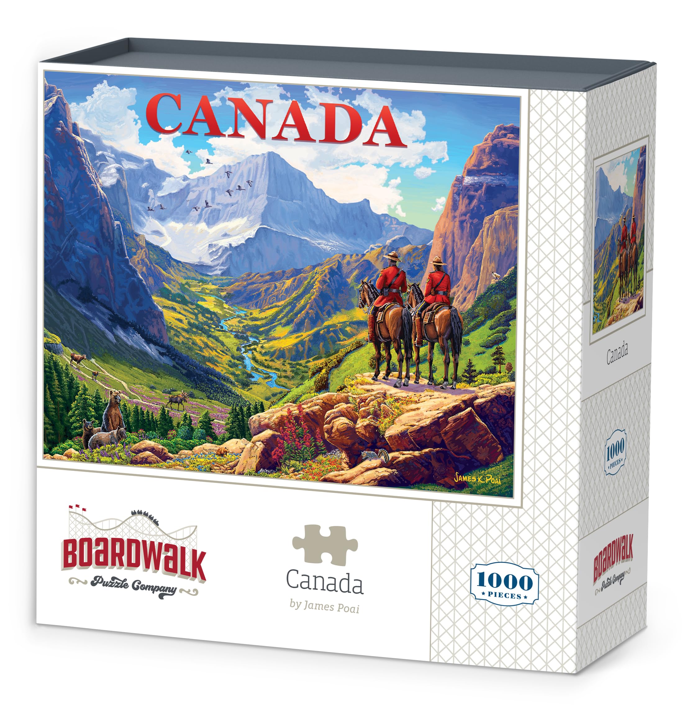 Boardwalk Puzzles Canada, 1000 Piece Jigsaw Puzzle for Adults, Made in USA