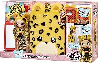 Na Na Na Surprise Playset 3-en-1 JENNEL Jaguar - Borsellino a Forma di Jaguar con Bambola di Stoffa in Edizione Limitata con Vestito Esclusivo e Altro - da Collezione - per Bambini dai 5 Anni in su