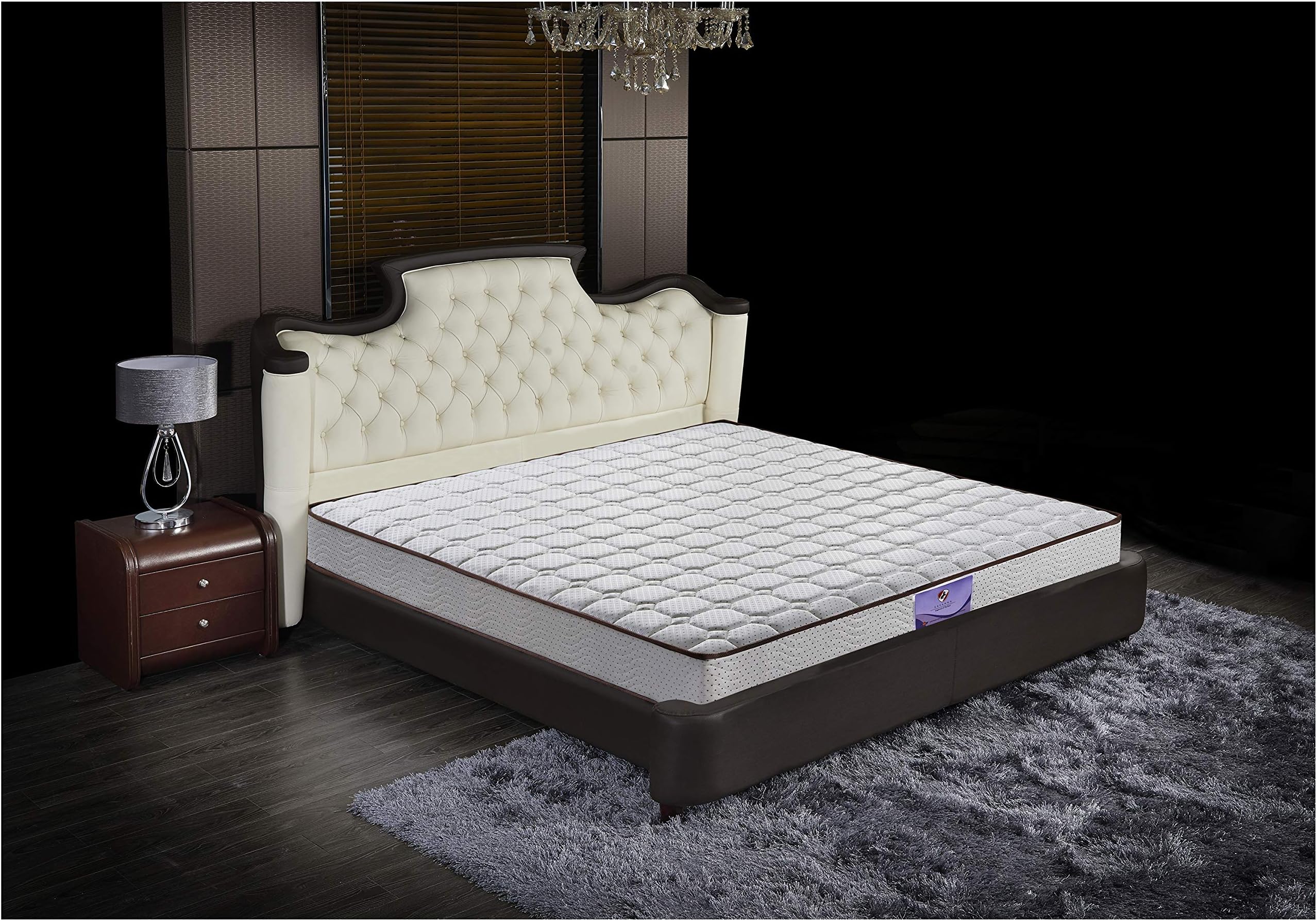 SAVANNA Medium Firm 8" Mattress | Open Cell Memory Foam Top & Innerspring Base Best Bedding - Twin