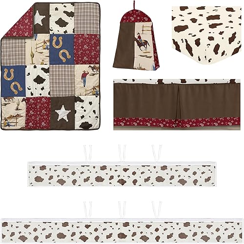 Miniatura 8 de Sweet Jojo Designs Parche de béisbol Deportes Niño Bebé Cuna Juego de Ropa de Cama Infantil Habitación Transpirable Bebé Malla Transpirable Cuna