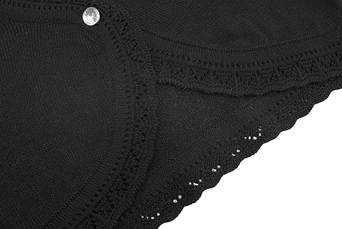 Miniatura 5 de Lilax - Cárdigan tipo bolero de tejido de punto, de manga larga, con cierre de botón, para niñas pequeñas