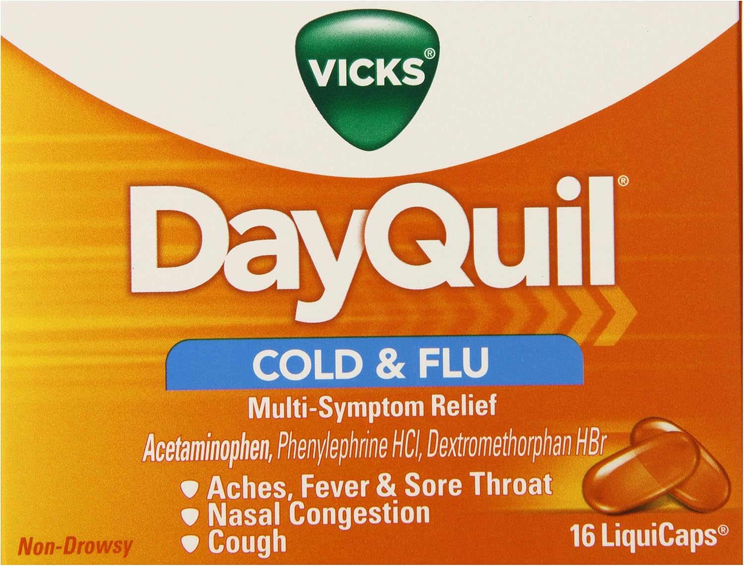 Dayquil Cold & Flu MultiSymptom Relief 16 Liquicaps