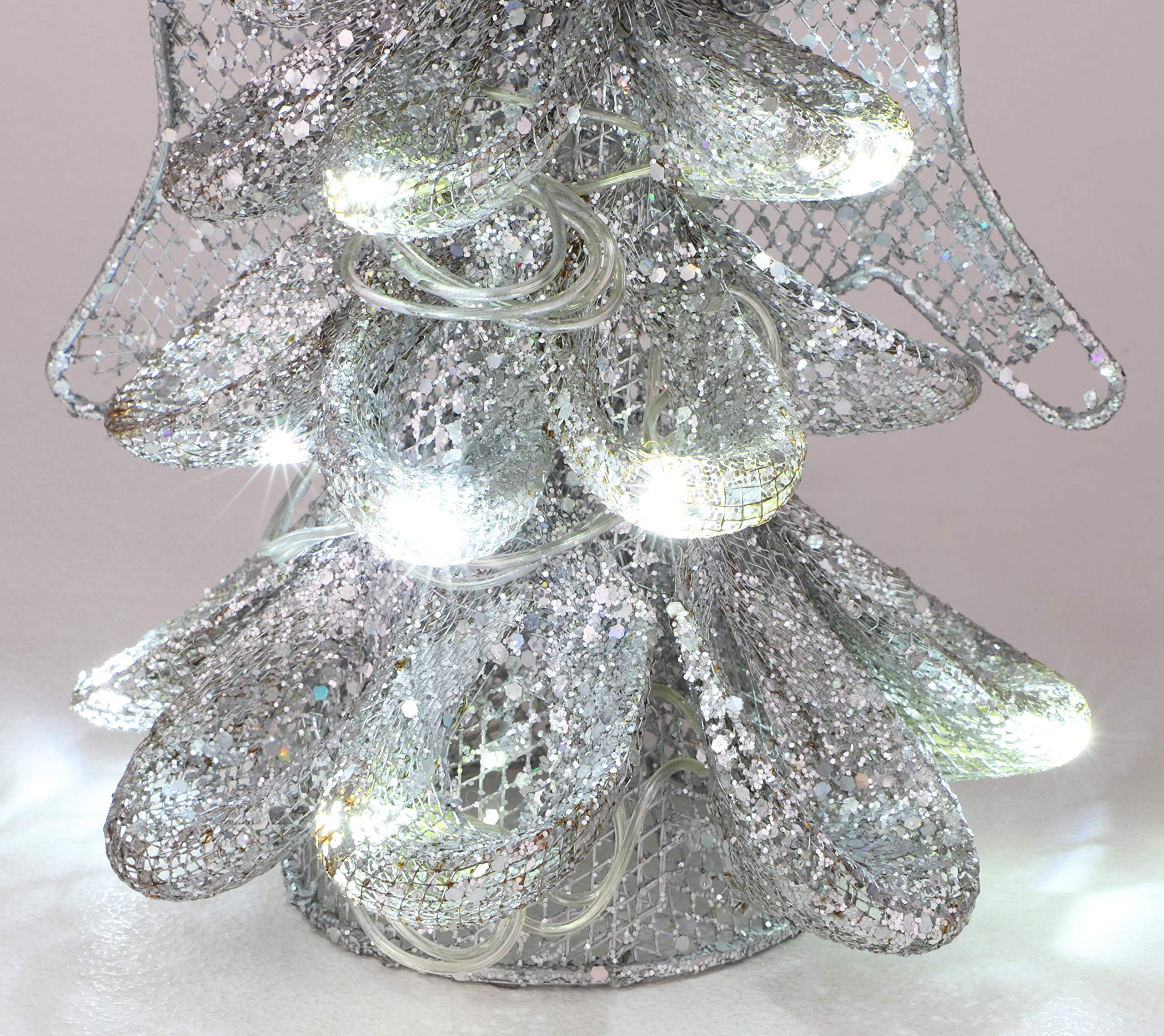 Christmas Concepts® Angelo Per Albero Di Natale Con Luci LED Bianche - 8 Pollici