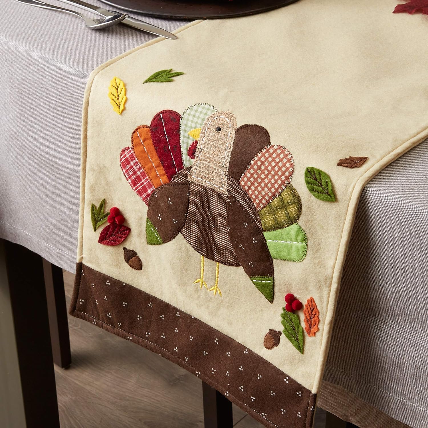 One-Day Sale: Up to 60% Off DII Fall Basics Collection Tabletop, Table Runner, 14x64, Embroidered Turkey Limited Discount DII Fall Basics Collection Tabletop, Table Runner, 14x64, Embroidered Turkey