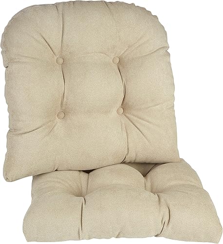 Klear Vu Gripper Overstuffed - Cojines universales antideslizantes para silla de comedor para decoración de cocina o uso de oficina, almohadilla de