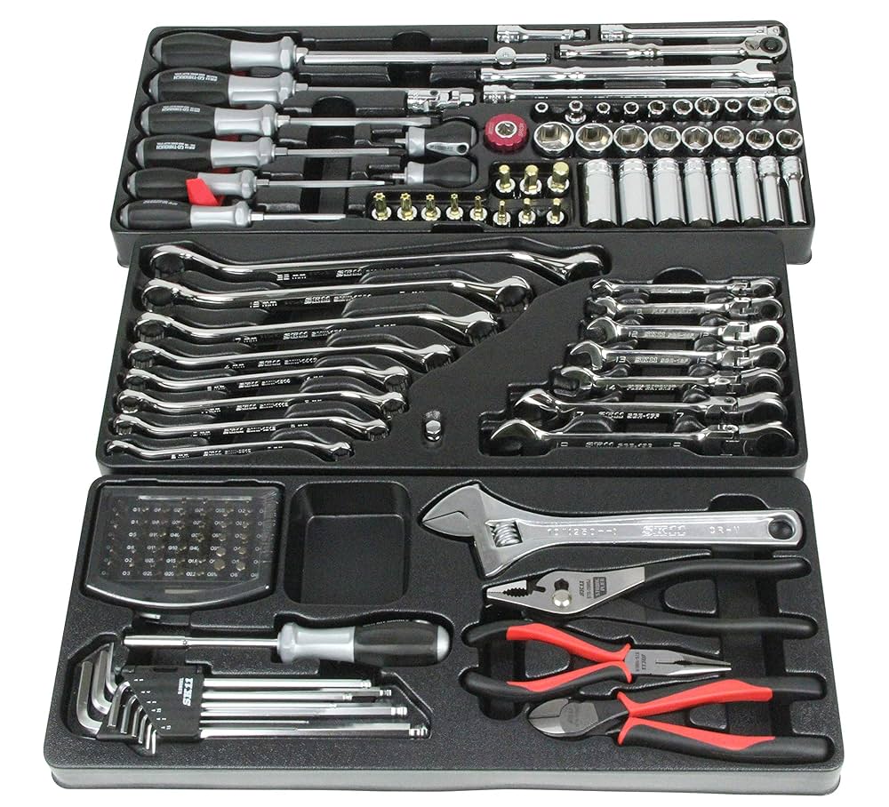 Amazon.co.jp: SK11(エスケー11) 整備工具セット 133点組 レッド
