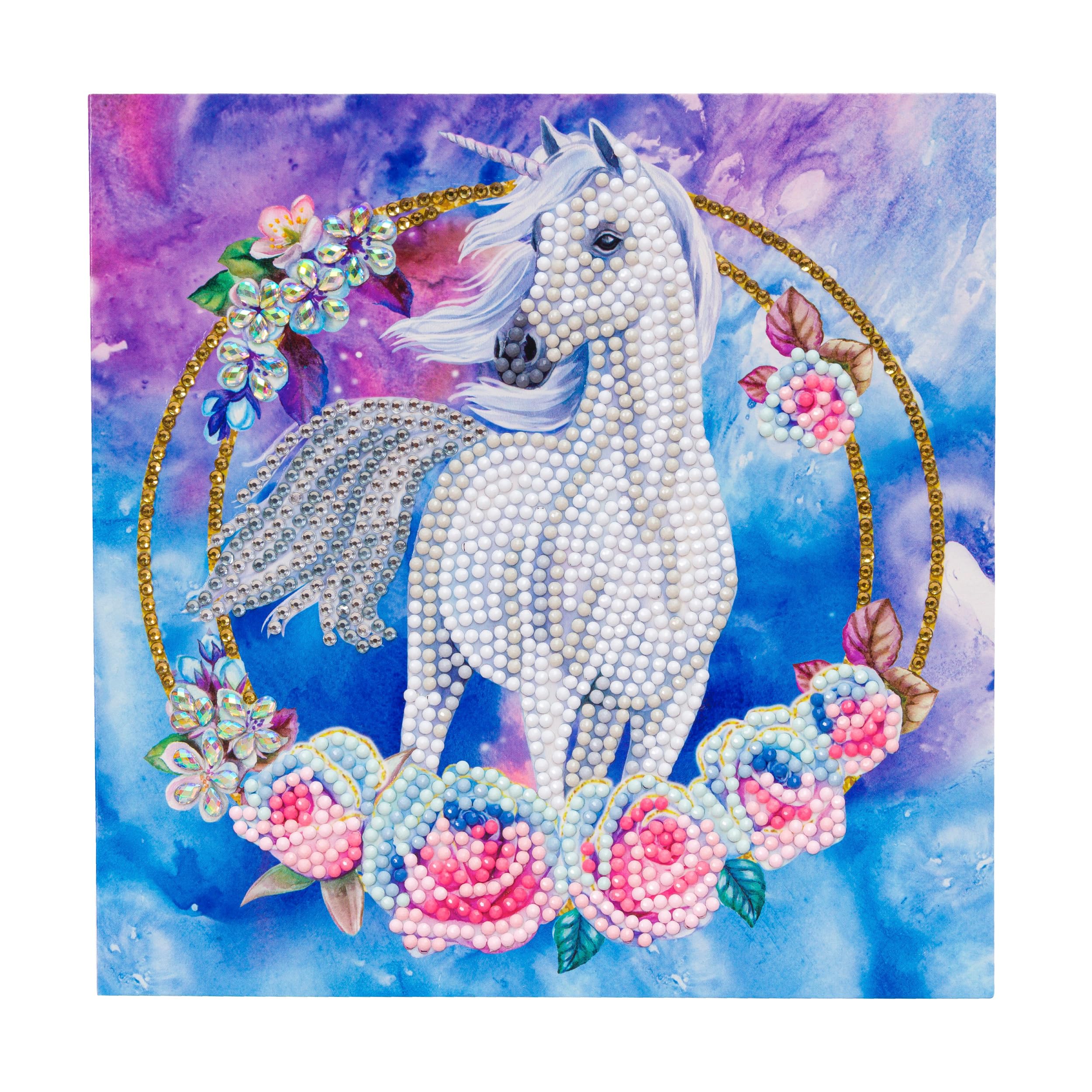 Crystal Art Cck-A85: Unicorn Garland 18X18cm Card