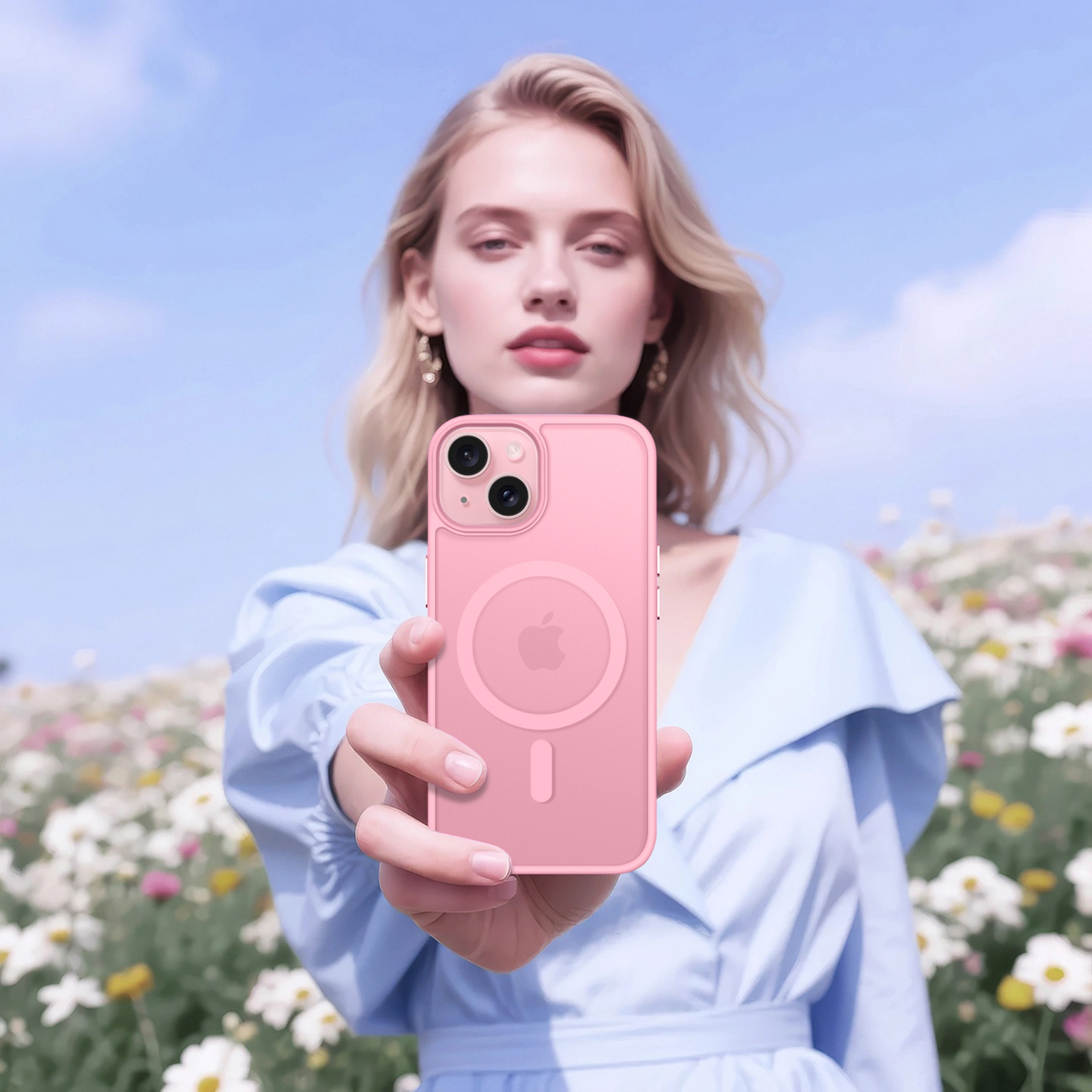 Spigen Coque Magnétique Pour IPhone 15 [Anti-Jaune Et Antichoc] En Dos