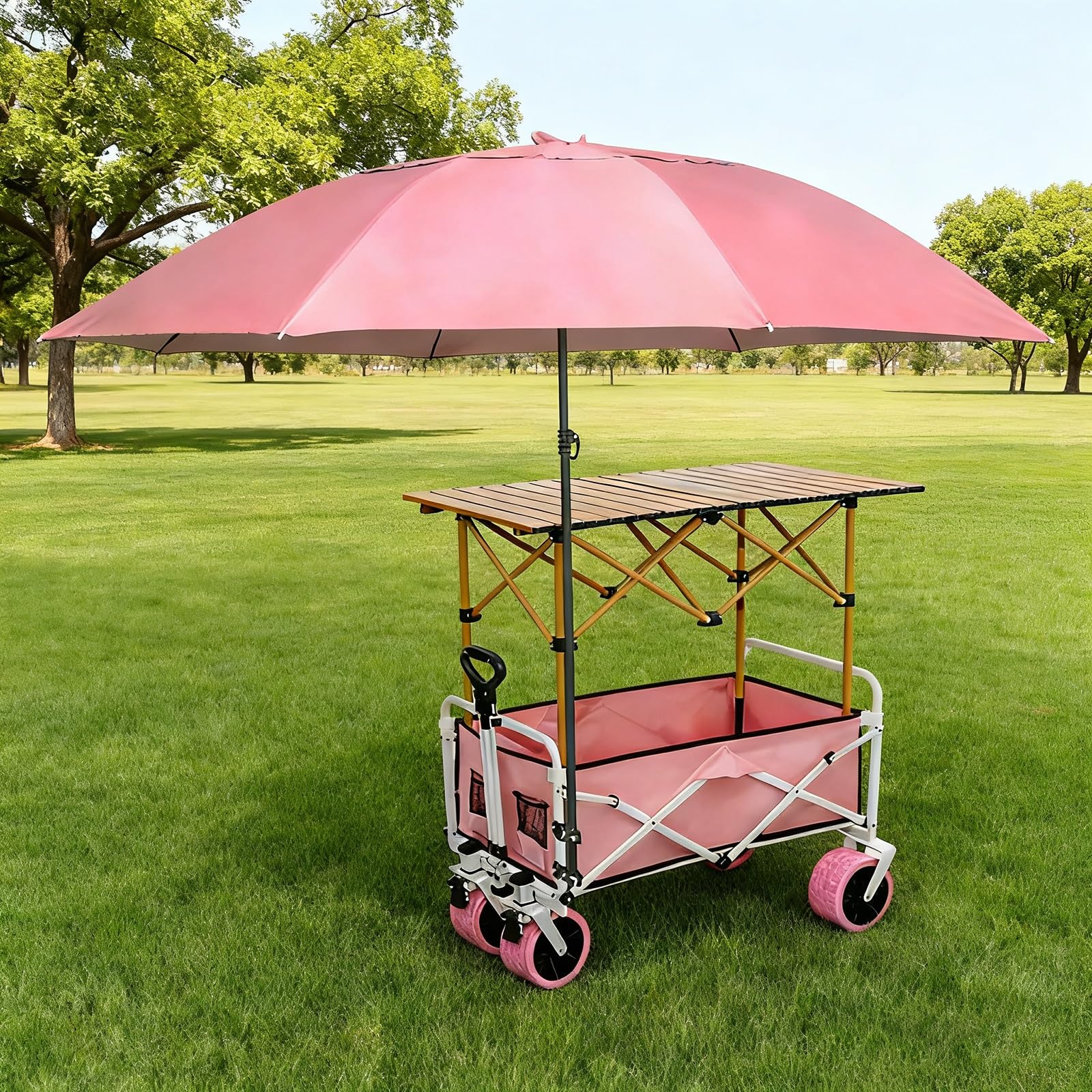 Carrello pieghevole con ruote, facile da montare, per feste, matrimoni e compleanni, supporto portatile per eventi, 94 cm