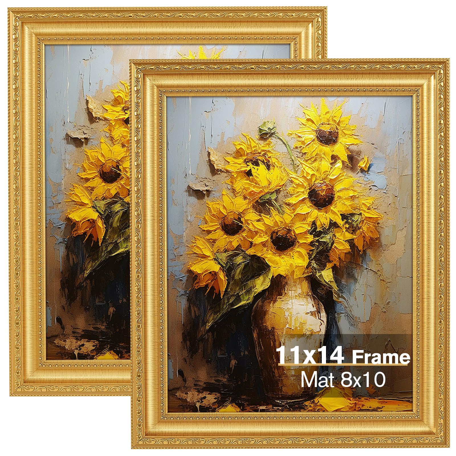Amazon.com - Splinterix 11x14 Gold Picture Frame Set of 2, Ornate