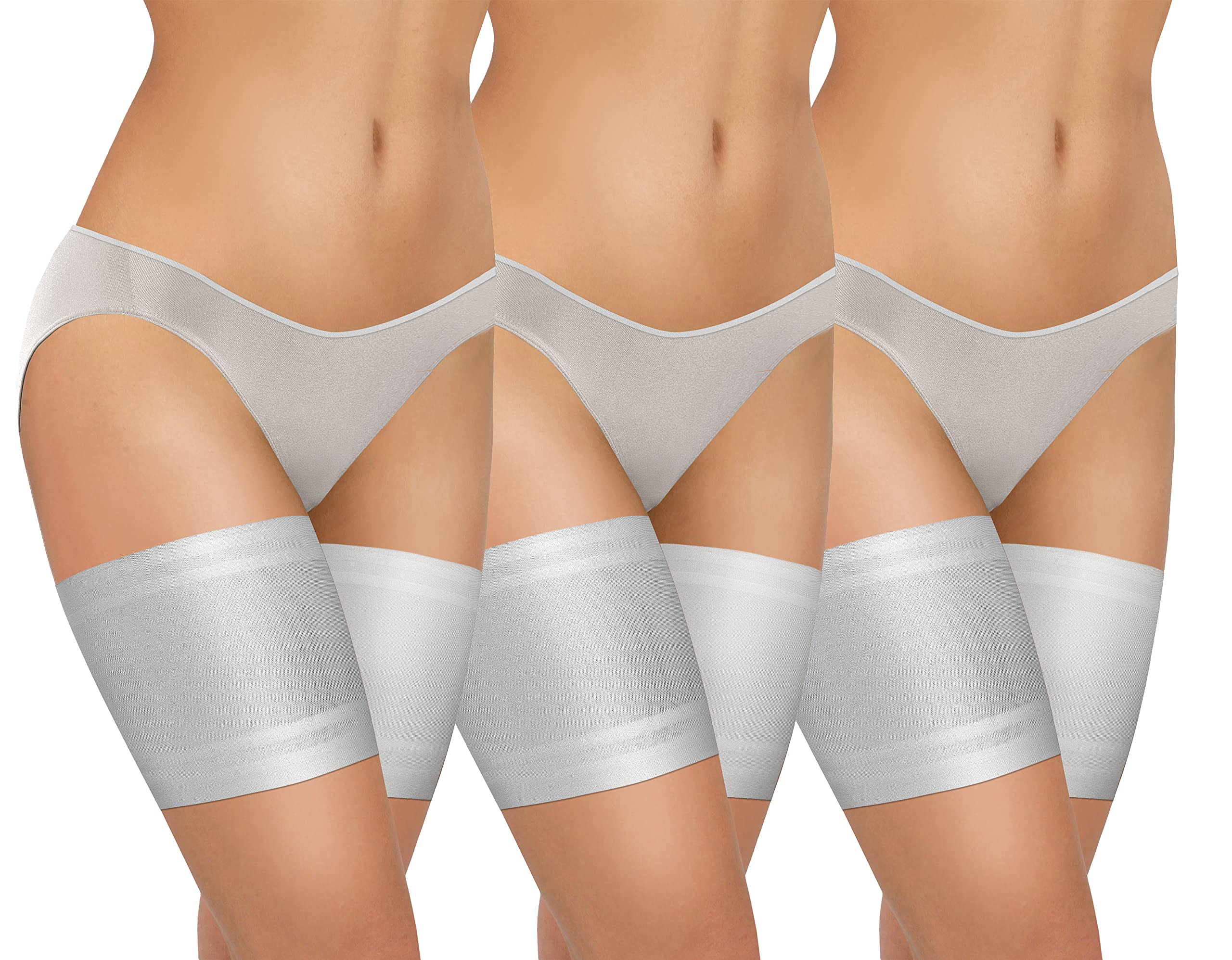sesto senso Bandes de Cuisses Protège-Cuisse Elastiques Antidérapant Silicone Bande Dentelle Lisses