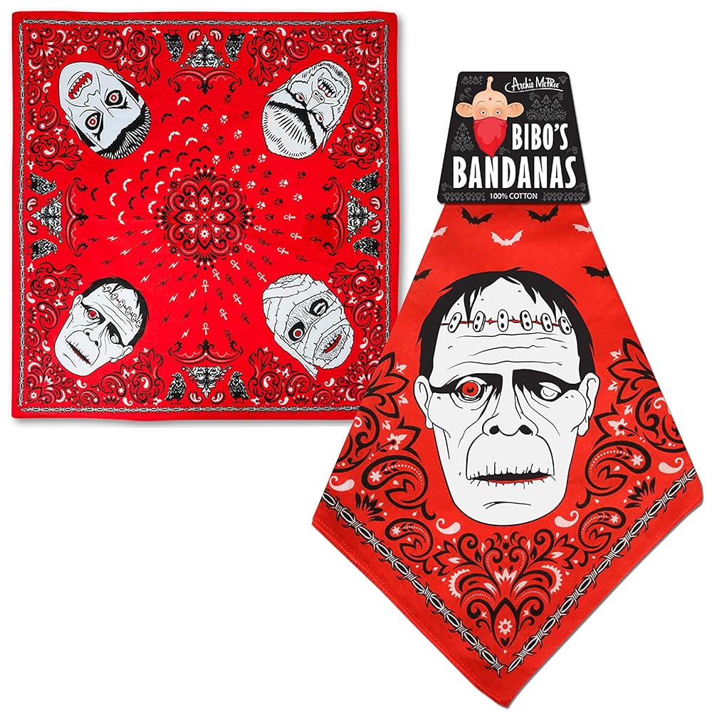 Amazon.com: Archie McPhee Bandana 22 X 22 Inch 100% Cotton