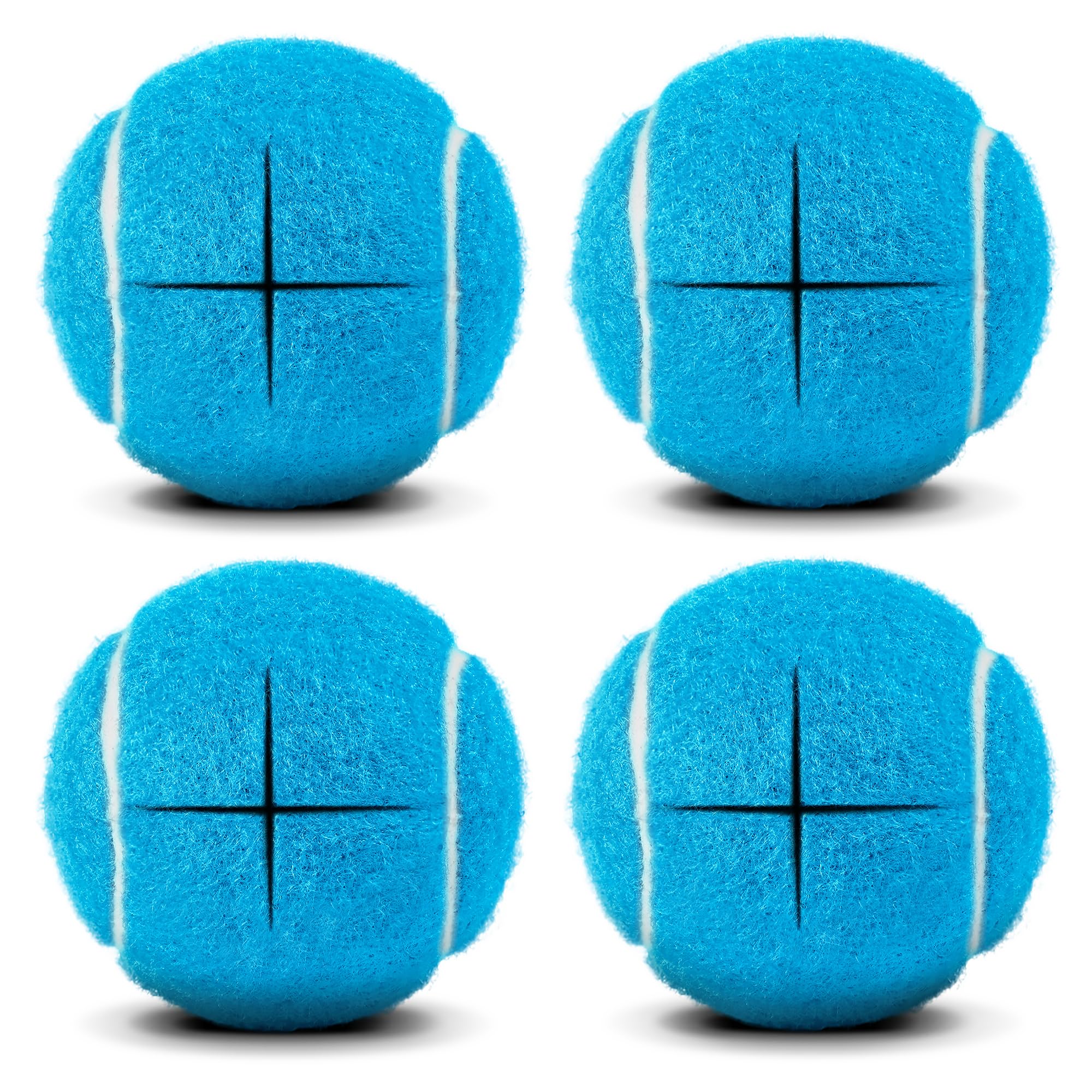 Pre-Cut Tennis Balls for Walkers – Set of 4, Light Blue
