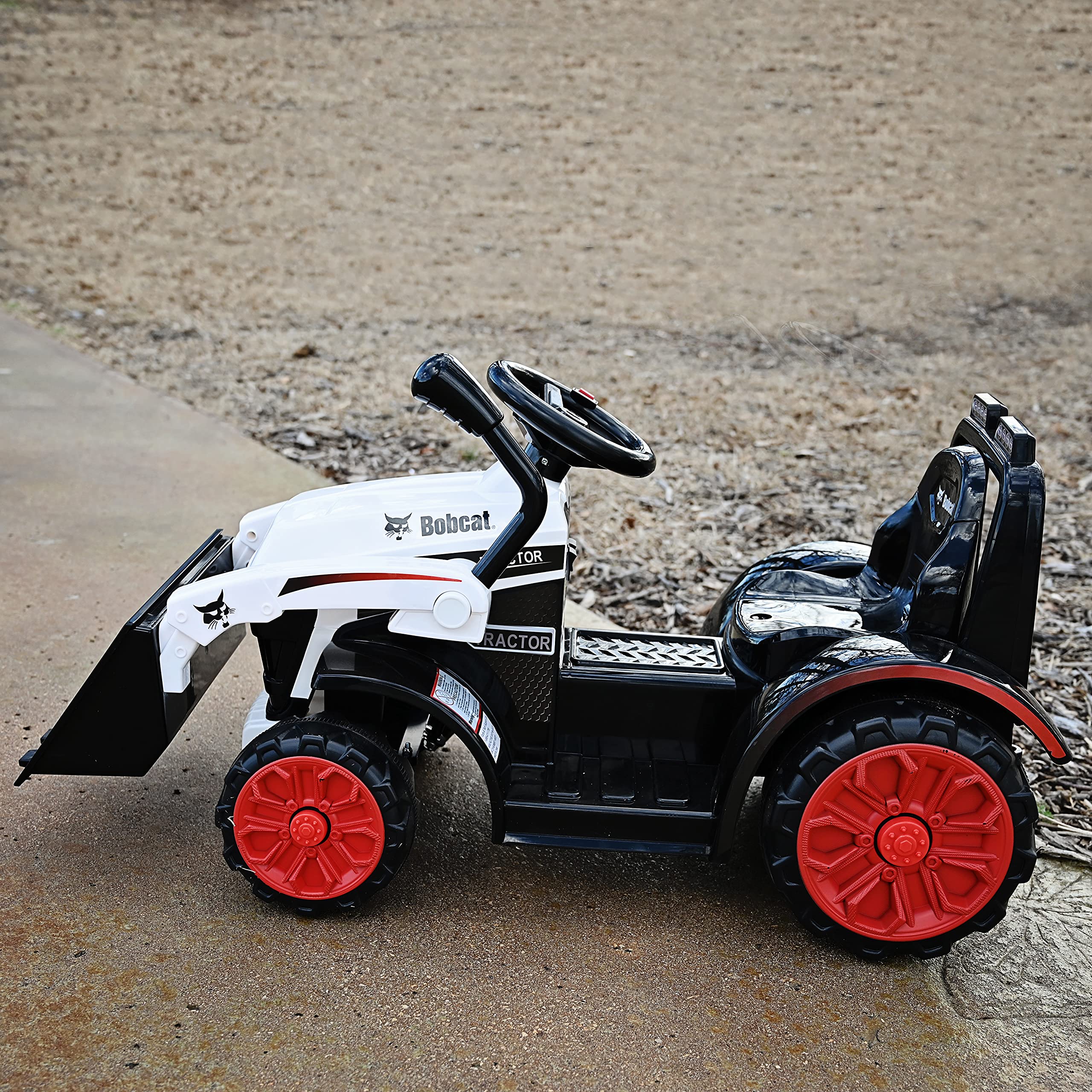 Bobcat Construction Tractor Scooter Kids Electric 6 Volt Ride On Toy