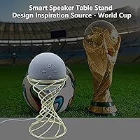 Vista 6 de Soporte decorativo de mesa con altavoz inteligente para Echo Dot 3ª/4ª/5ª generación, Echo 4ª/5ª generación, Echo Glow, Apple Homepod Mini y Google